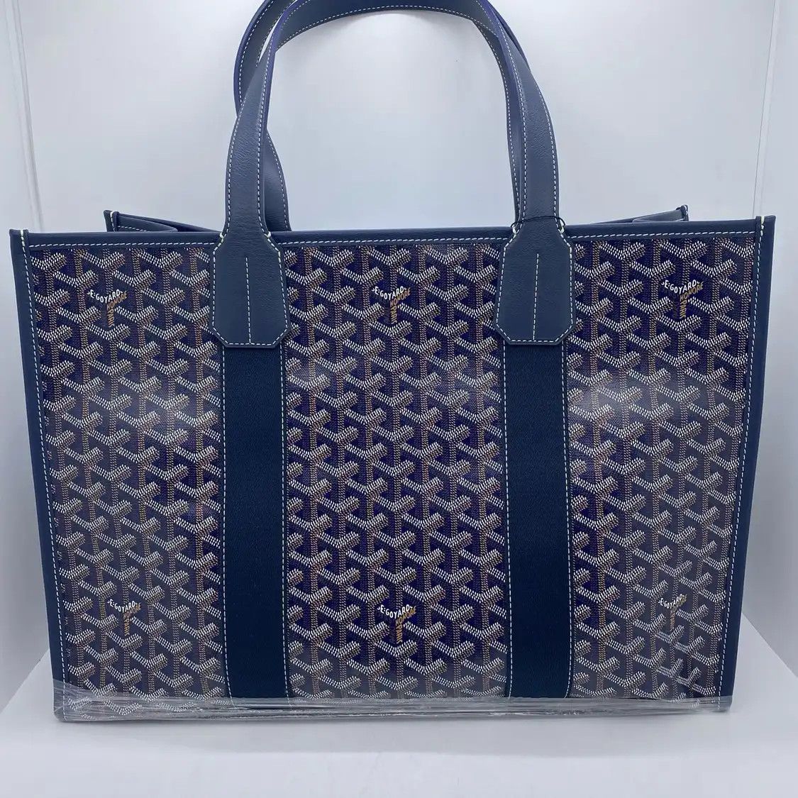Goyard GOYARD Artois blue coated canvas handbag Size ONE SIZE - 4 Thumbnail