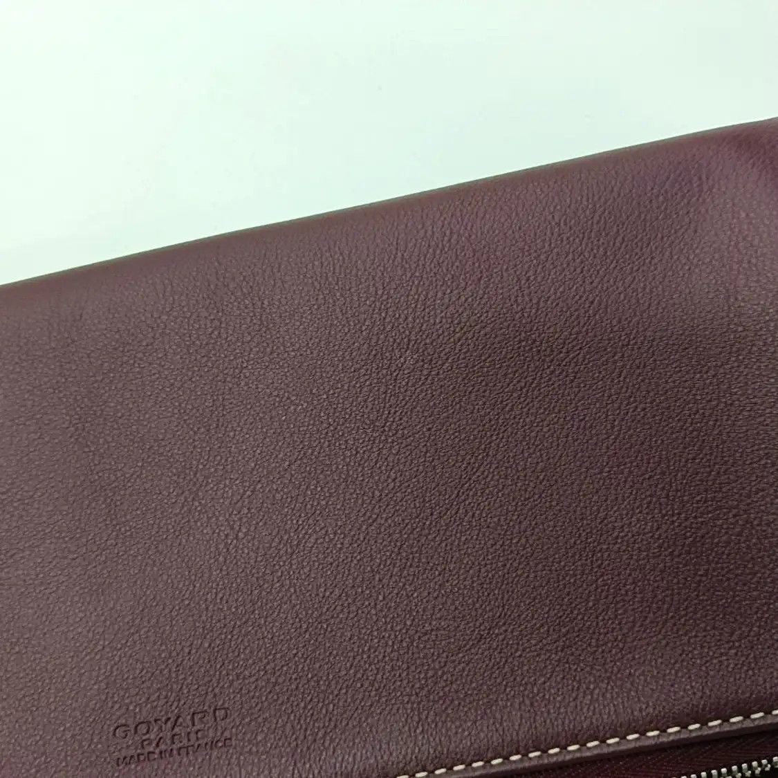 Goyard GOYARD Sainte-Marie Medium Wine Red coated canvas print clutch silver hardware Size ONE SIZE - 9 Thumbnail