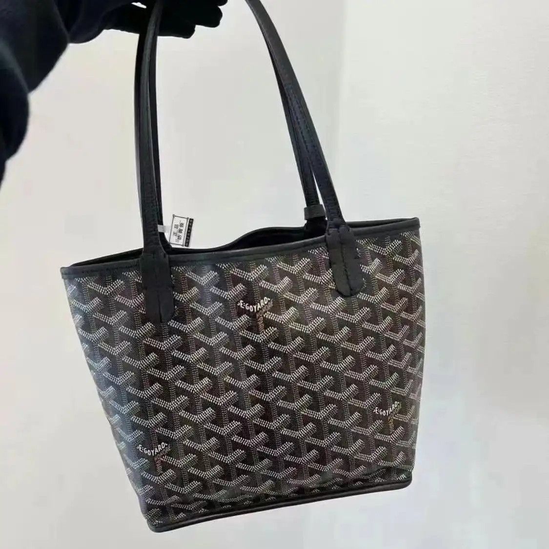 Goyard GOYARD Anjou mini black coated canvas print shoulder bag Size ONE SIZE - 2 Thumbnail