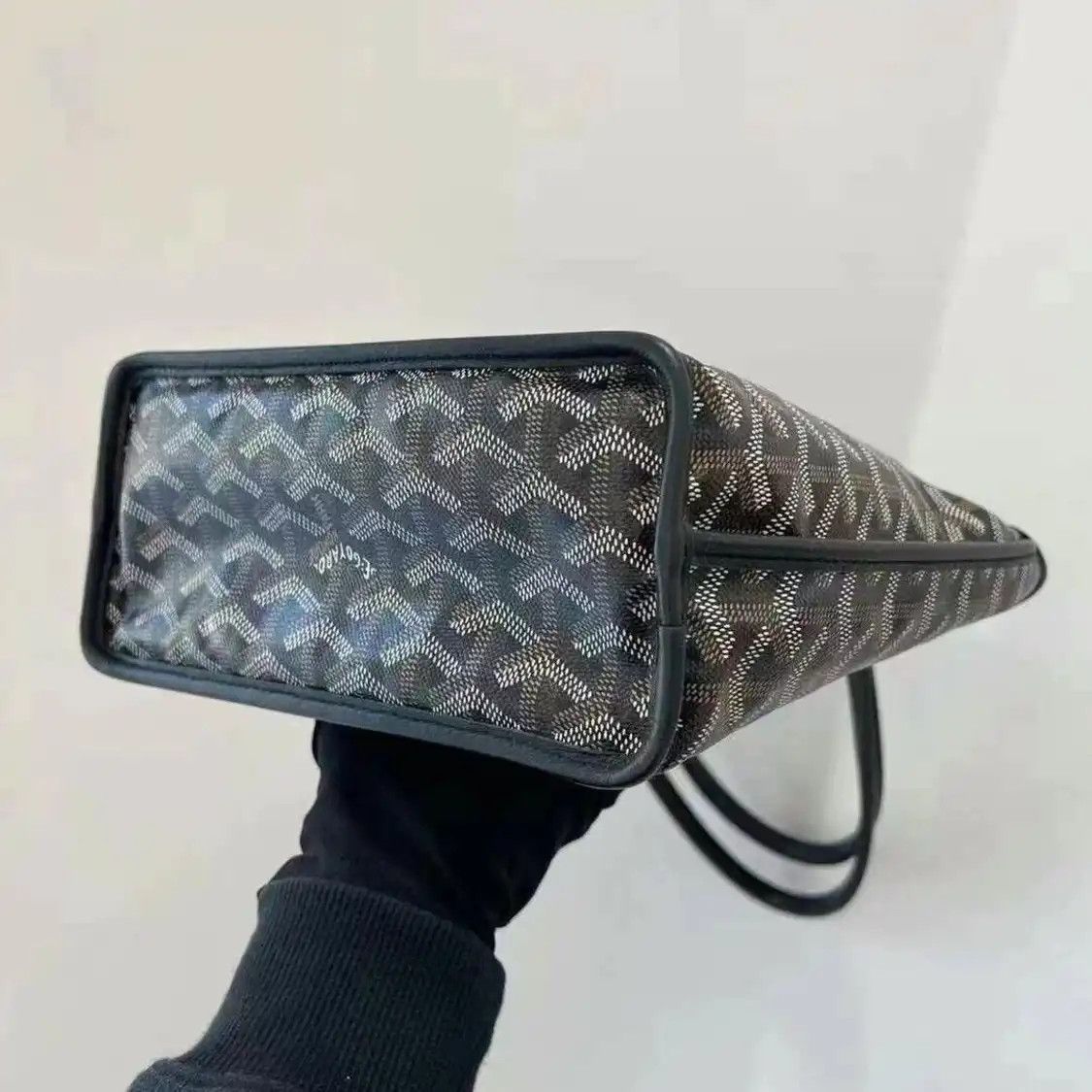 Goyard GOYARD Anjou mini black coated canvas print shoulder bag Size ONE SIZE - 7 Thumbnail