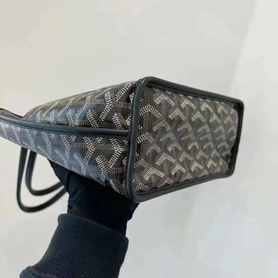 Goyard GOYARD Anjou mini black coated canvas print shoulder bag Size ONE SIZE - 6 Thumbnail