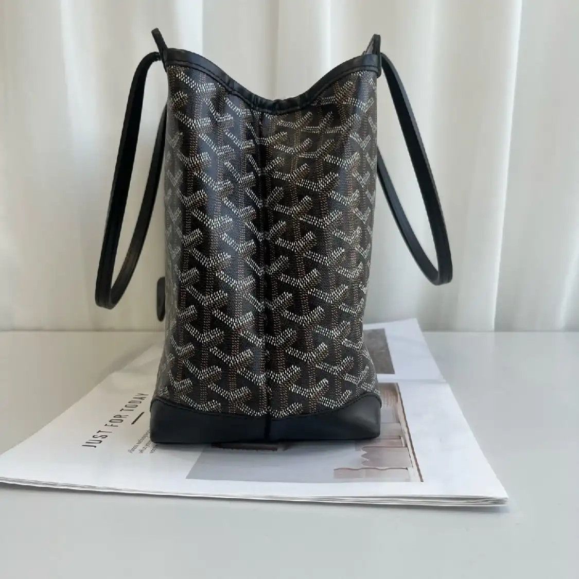 Goyard GOYARD Bellechasse Biaude Small black coated canvas print shoulder bag Size ONE SIZE - 3 Thumbnail