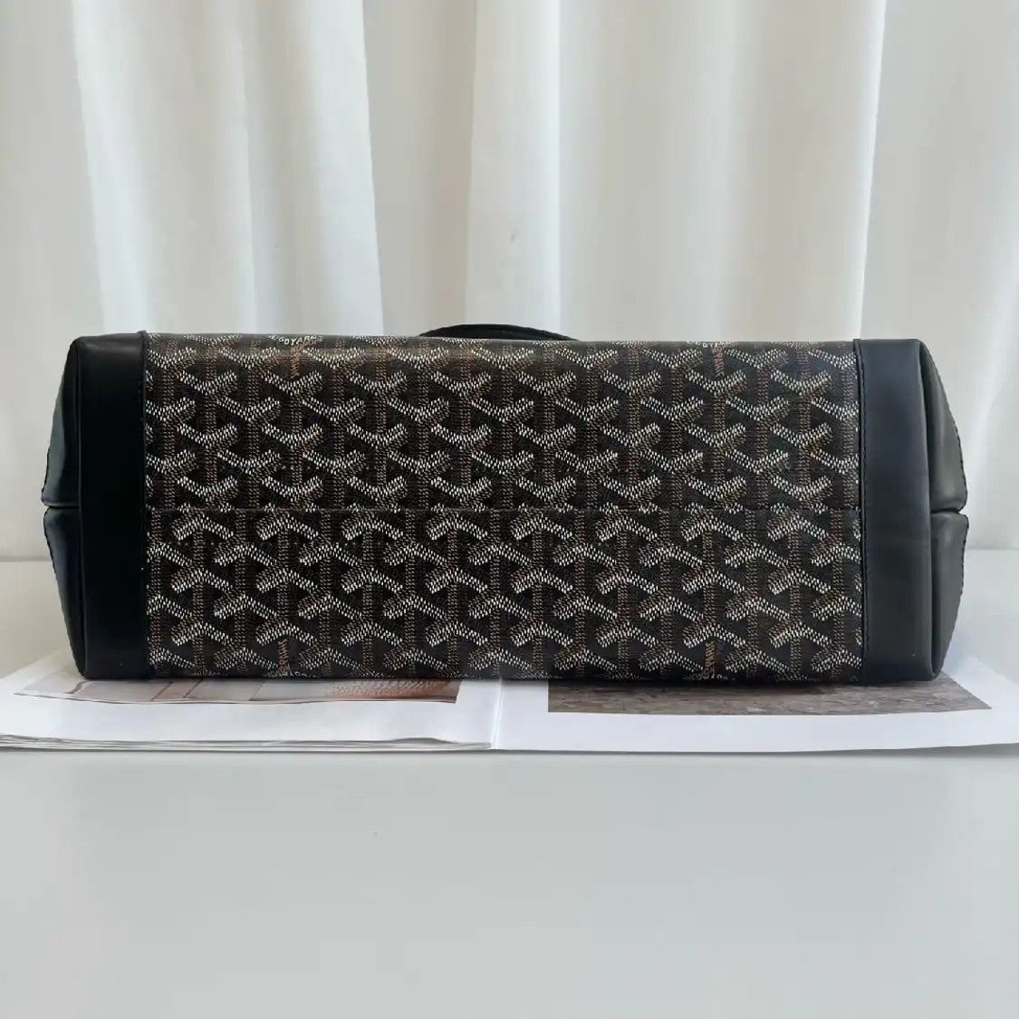 Goyard GOYARD Bellechasse Biaude Small black coated canvas print shoulder bag Size ONE SIZE - 5 Thumbnail