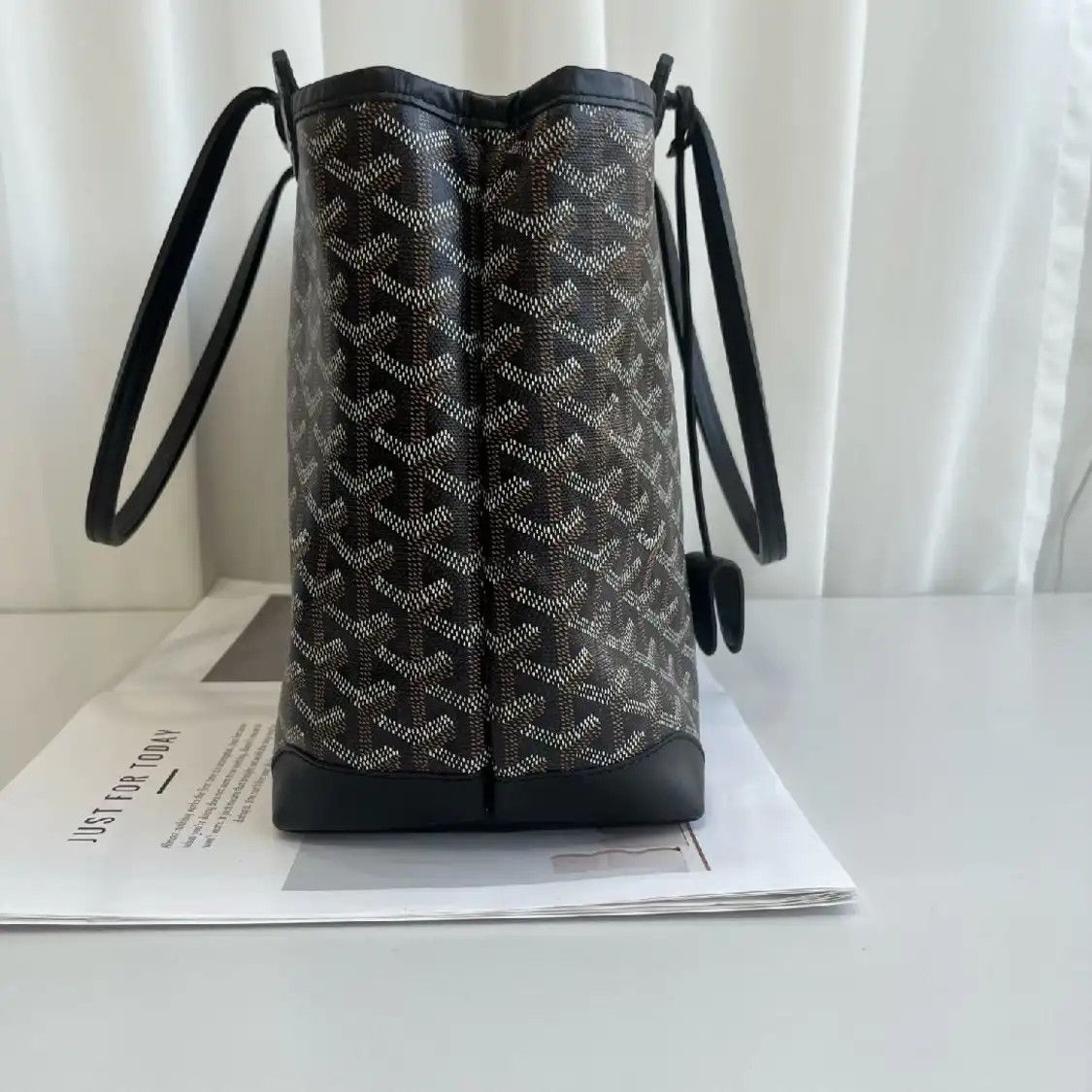 Goyard GOYARD Bellechasse Biaude Small black coated canvas print shoulder bag Size ONE SIZE - 2 Thumbnail