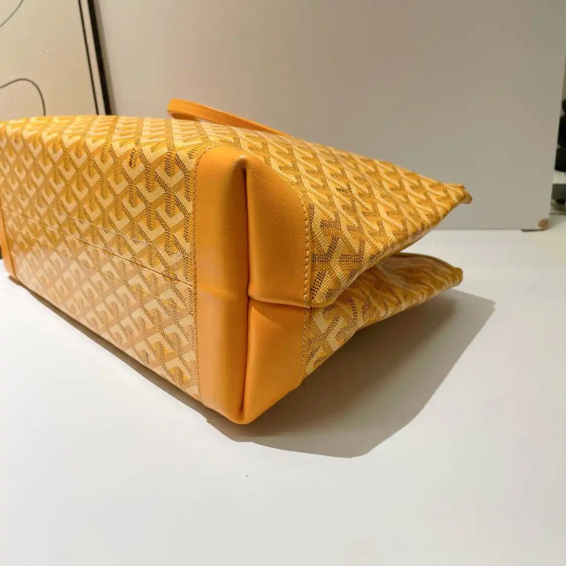 Goyard GOYARD Bellechasse Biaude Small yellow coated canvas print shoulder bag gold har Size ONE SIZE - 3 Thumbnail