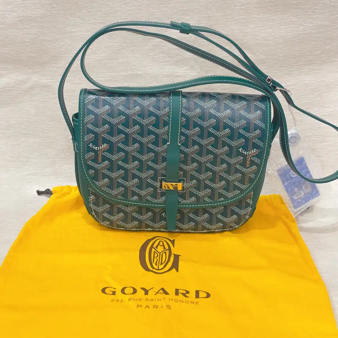 Goyard GOYARD Belvedere green coated canvas print crossbody bag Size ONE SIZE - 7 Thumbnail