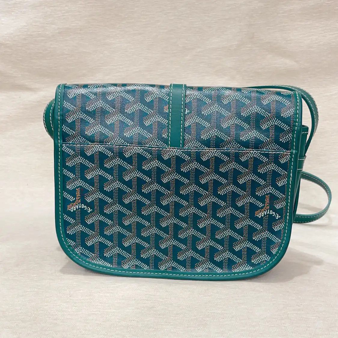 Goyard GOYARD Belvedere green coated canvas print crossbody bag Size ONE SIZE - 4 Thumbnail