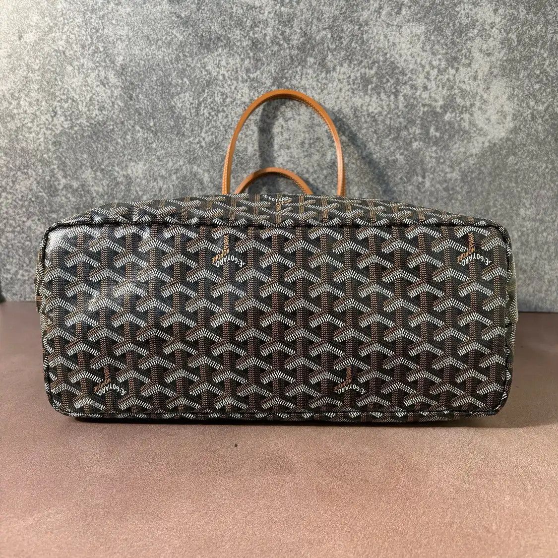 Goyard GOYARD Saint Louis black coated canvas print shoulder bag Size ONE SIZE - 5 Thumbnail