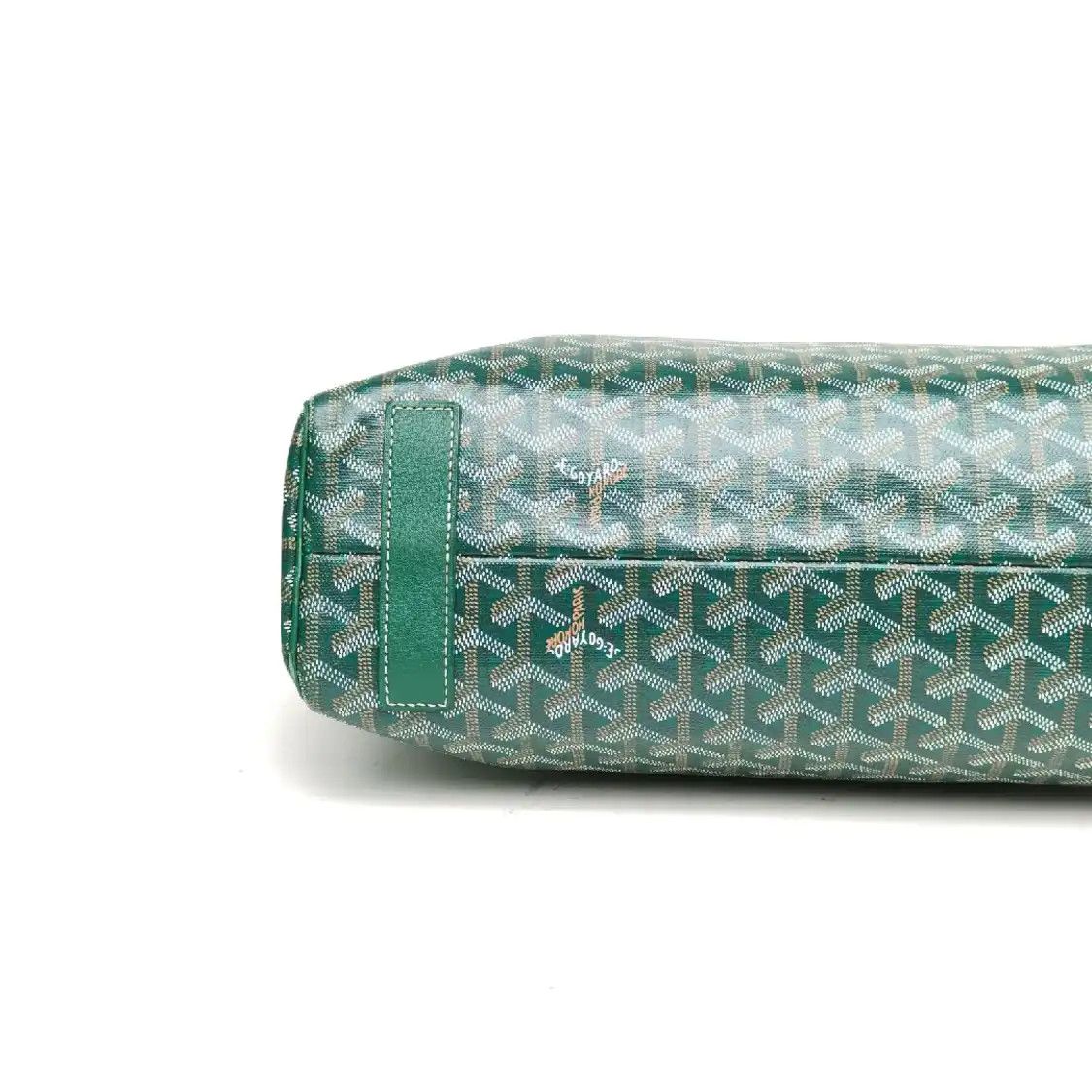 Goyard GOYARD Voltaire green coated canvas print handbag hardware Size ONE SIZE - 6 Thumbnail