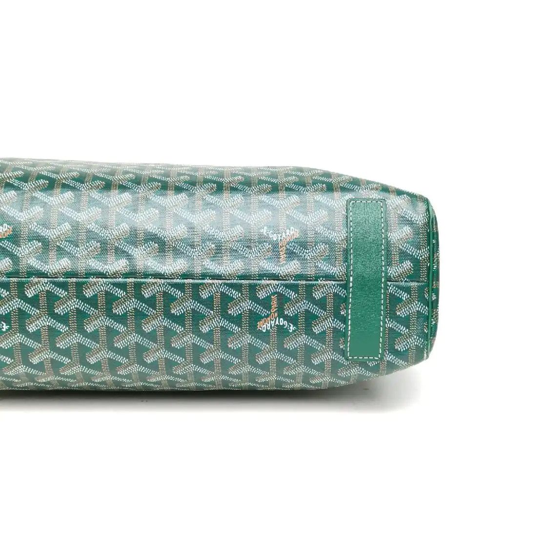 Goyard GOYARD Voltaire green coated canvas print handbag hardware Size ONE SIZE - 5 Thumbnail