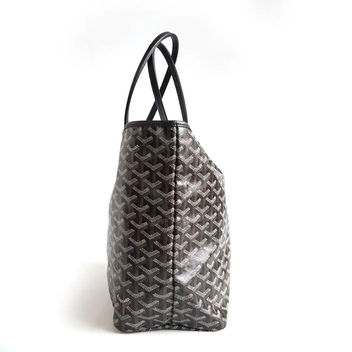 Goyard GOYARD Saint Louis Small black coated canvas print handbag silver hardware sub-p Size ONE SIZE - 3 Thumbnail