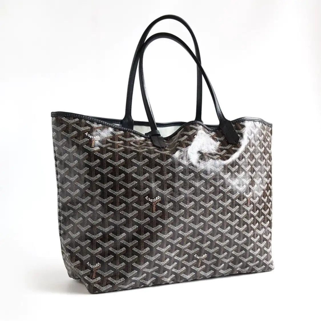 Goyard GOYARD Saint Louis Small black coated canvas print handbag silver hardware sub-p Size ONE SIZE - 2 Thumbnail