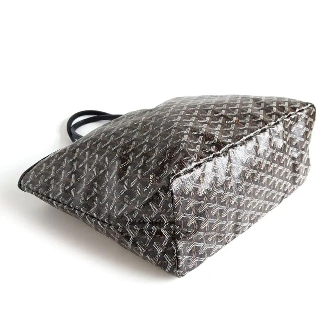 Goyard GOYARD Saint Louis Small black coated canvas print handbag silver hardware sub-p Size ONE SIZE - 6 Thumbnail