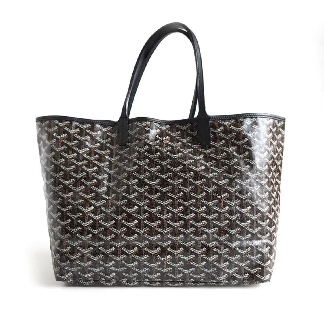 Goyard GOYARD Saint Louis Small black coated canvas print handbag silver hardware sub-p Size ONE SIZE - 4 Thumbnail