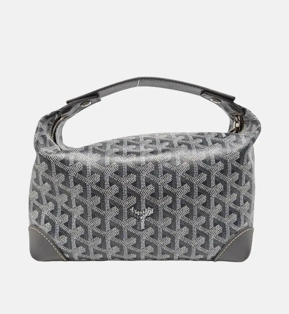 Goyard GOYARD Vendme grey coated canvas print handbag silver hardware Size ONE SIZE - 5 Thumbnail
