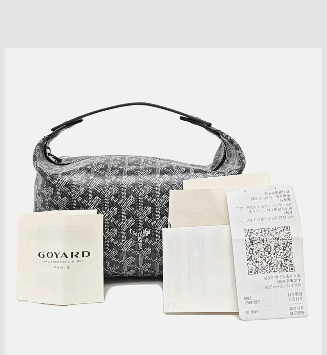 Goyard GOYARD Vendme grey coated canvas print handbag silver hardware Size ONE SIZE - 8 Thumbnail