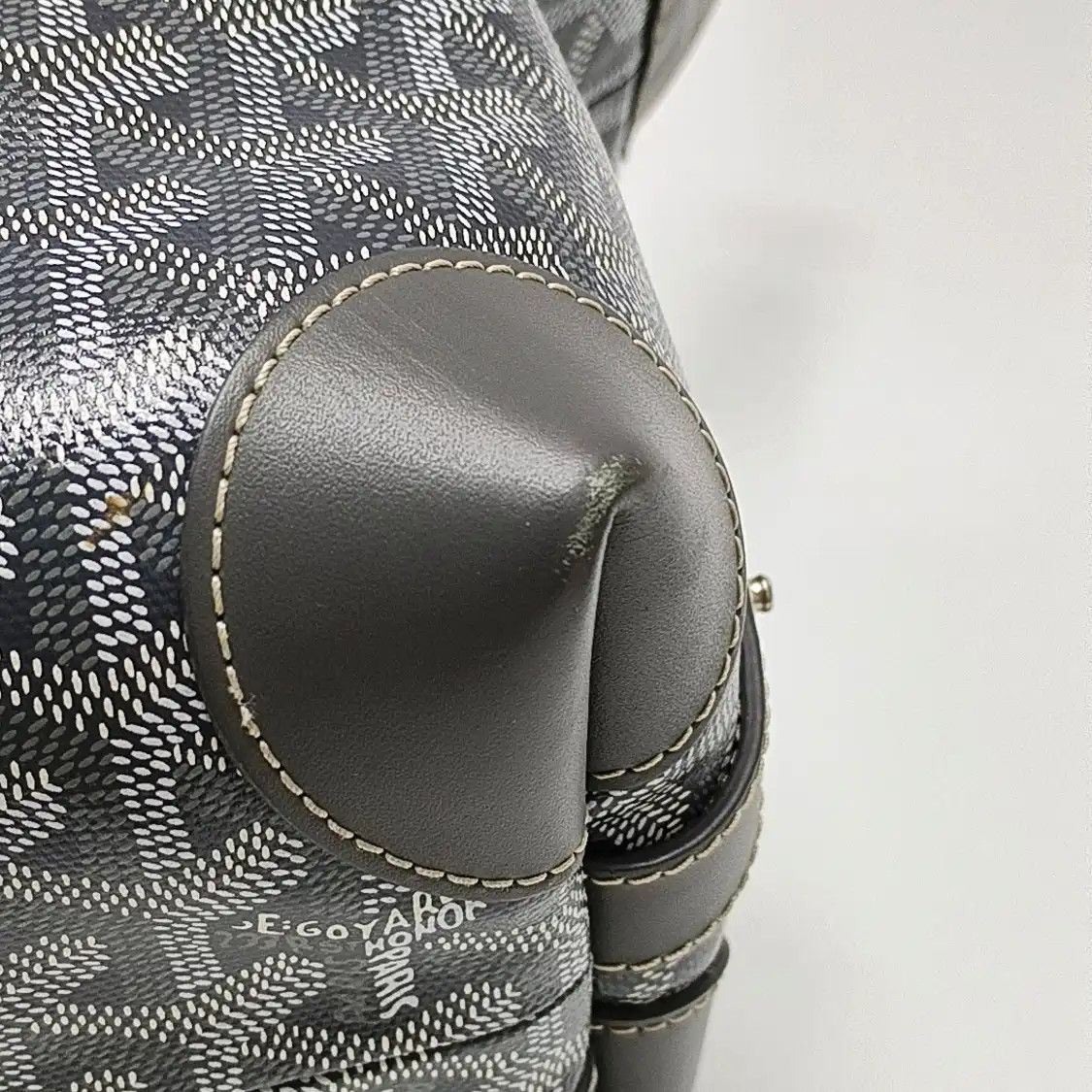 Goyard GOYARD Vendme grey coated canvas print handbag silver hardware Size ONE SIZE - 12 Thumbnail