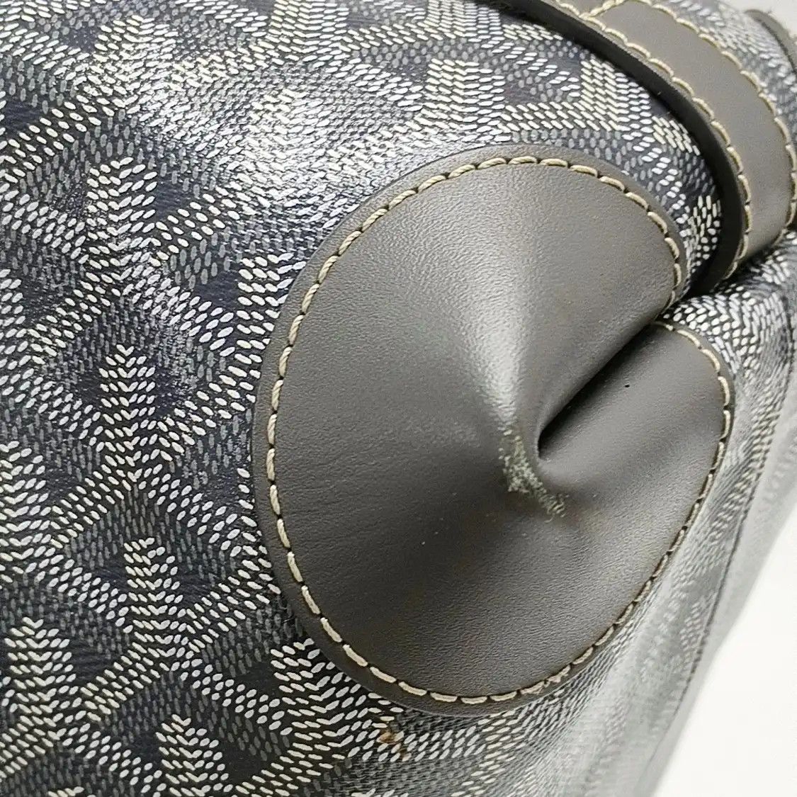 Goyard GOYARD Vendme grey coated canvas print handbag silver hardware Size ONE SIZE - 13 Thumbnail