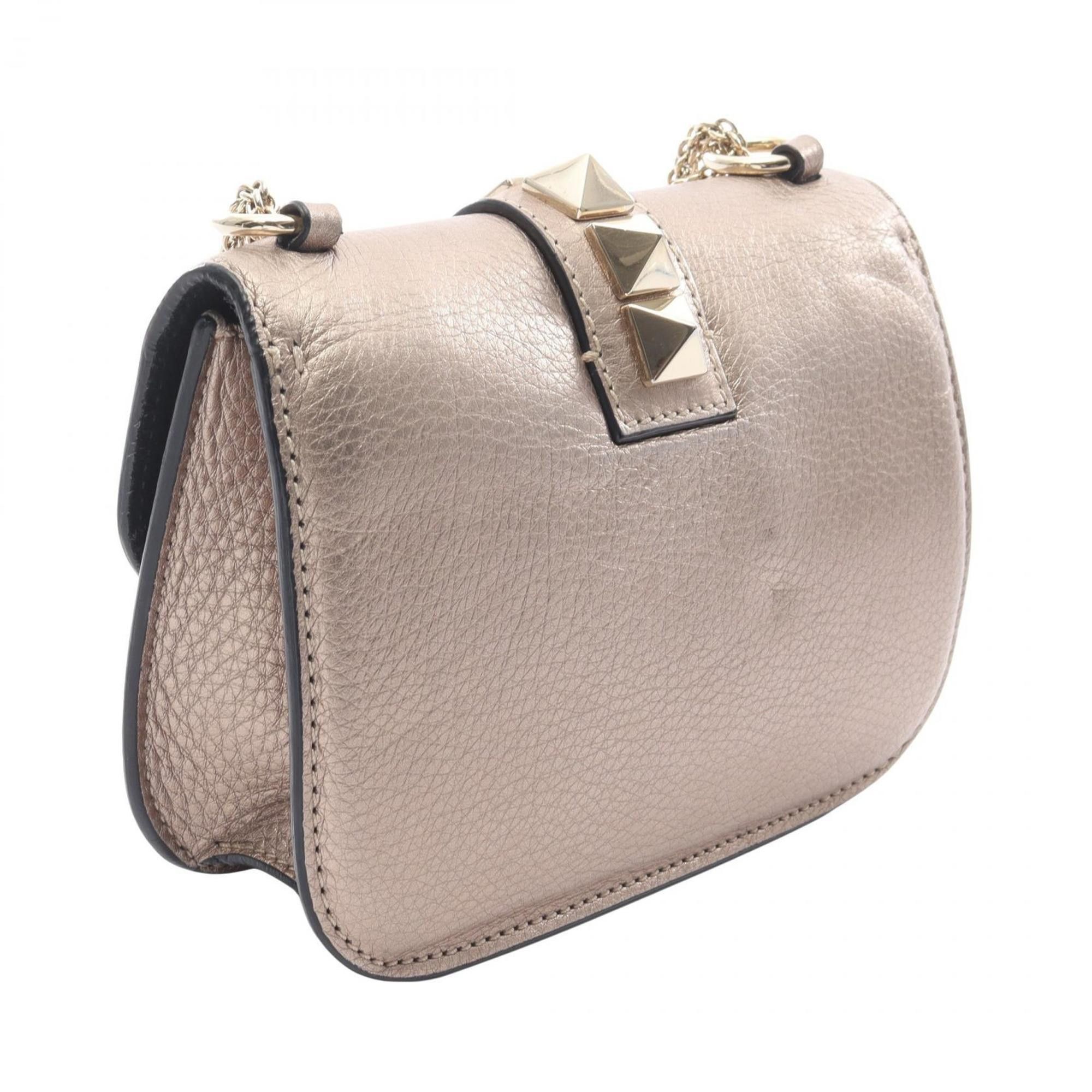 Valentino Valentino Rockstud shoulder bag, leather, women's, gold Size ONE SIZE - 2 Thumbnail