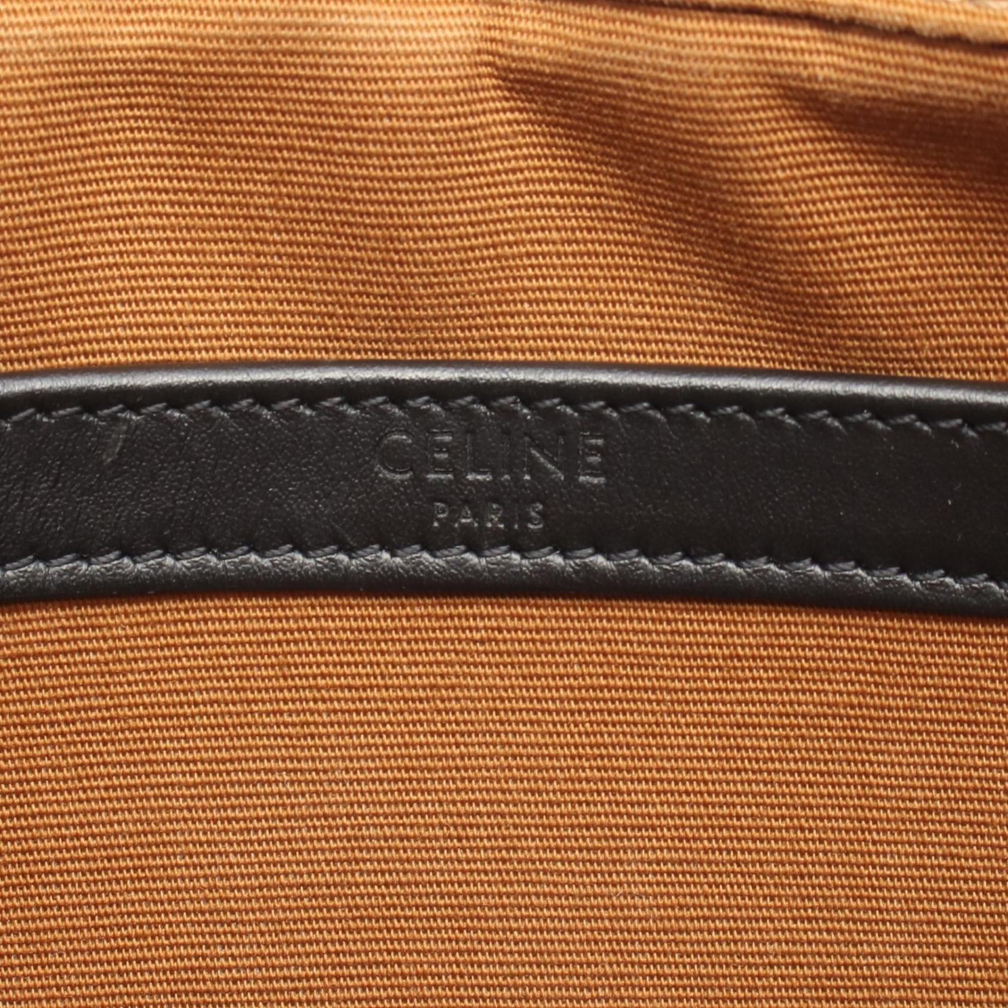Celine Celine Triomphe Medium Messenger Bag, Shoulder Coated Canvas and Leather, Women's, Black Brown, 194502 Size ONE SIZE - 4 Thumbnail