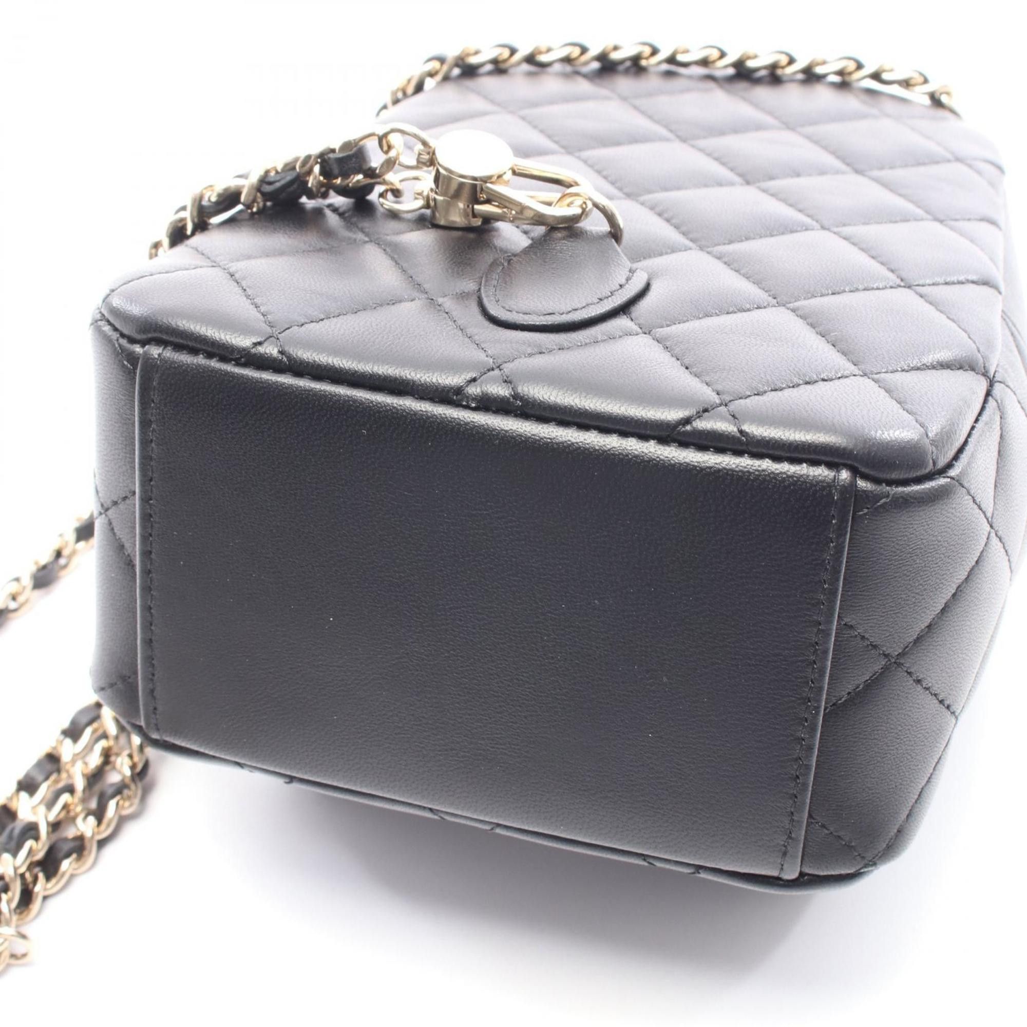 Chanel CHANEL Matelasse Backpack/Handbag, Leather, Women's, Black, AP3753 Size ONE SIZE - 6 Thumbnail