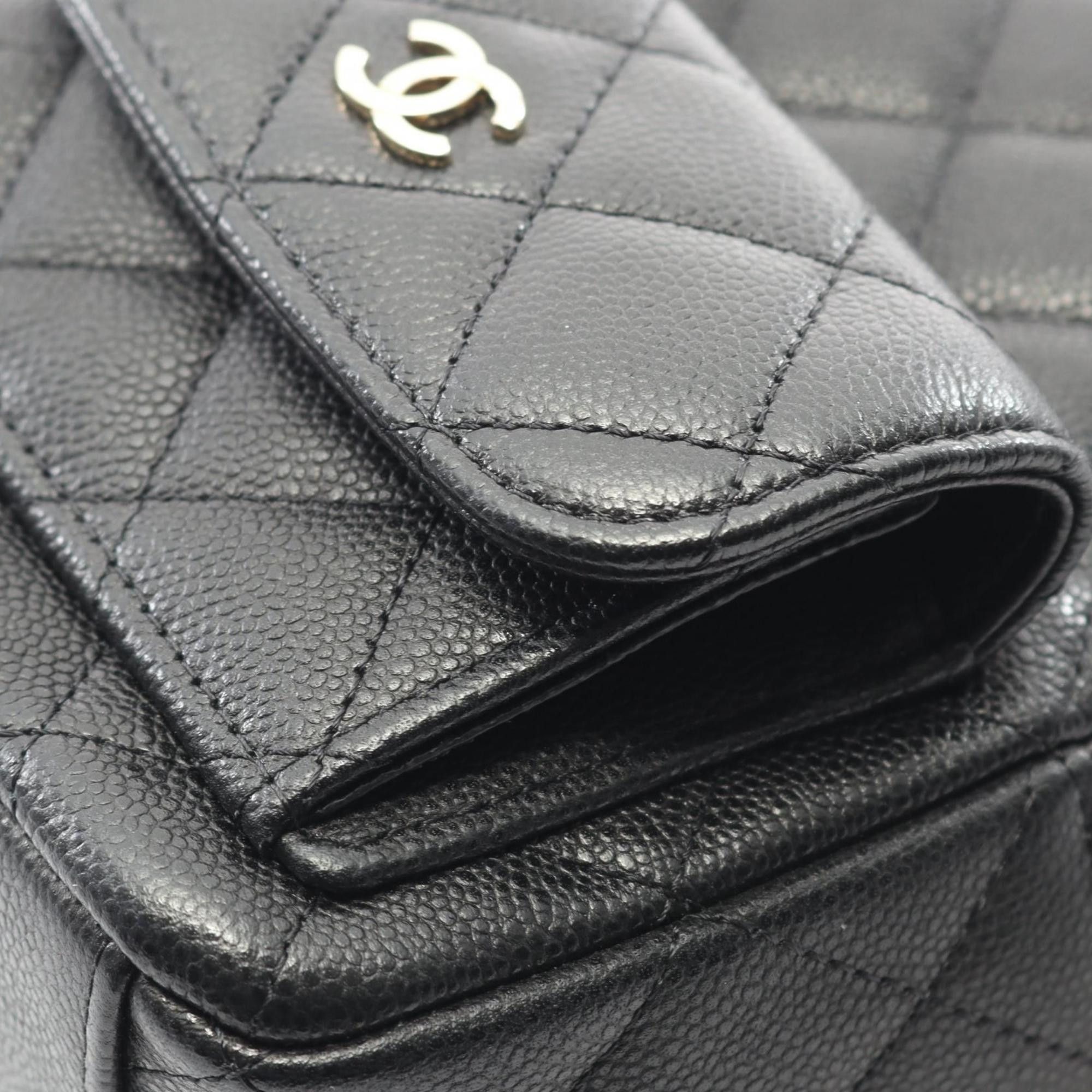 Chanel CHANEL Matelasse Backpack/Handbag in Grained Calfskin Leather, Black, Women's, AP3753 Size ONE SIZE - 7 Thumbnail