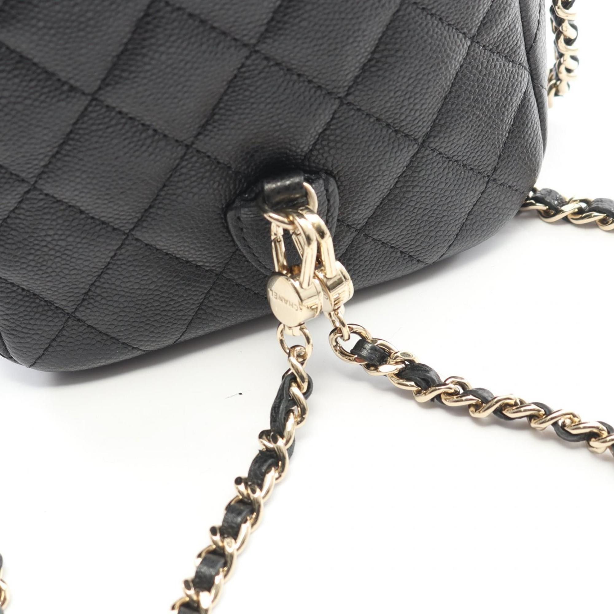 Chanel CHANEL Matelasse Backpack/Handbag in Grained Calfskin Leather, Black, Women's, AP3753 Size ONE SIZE - 8 Thumbnail