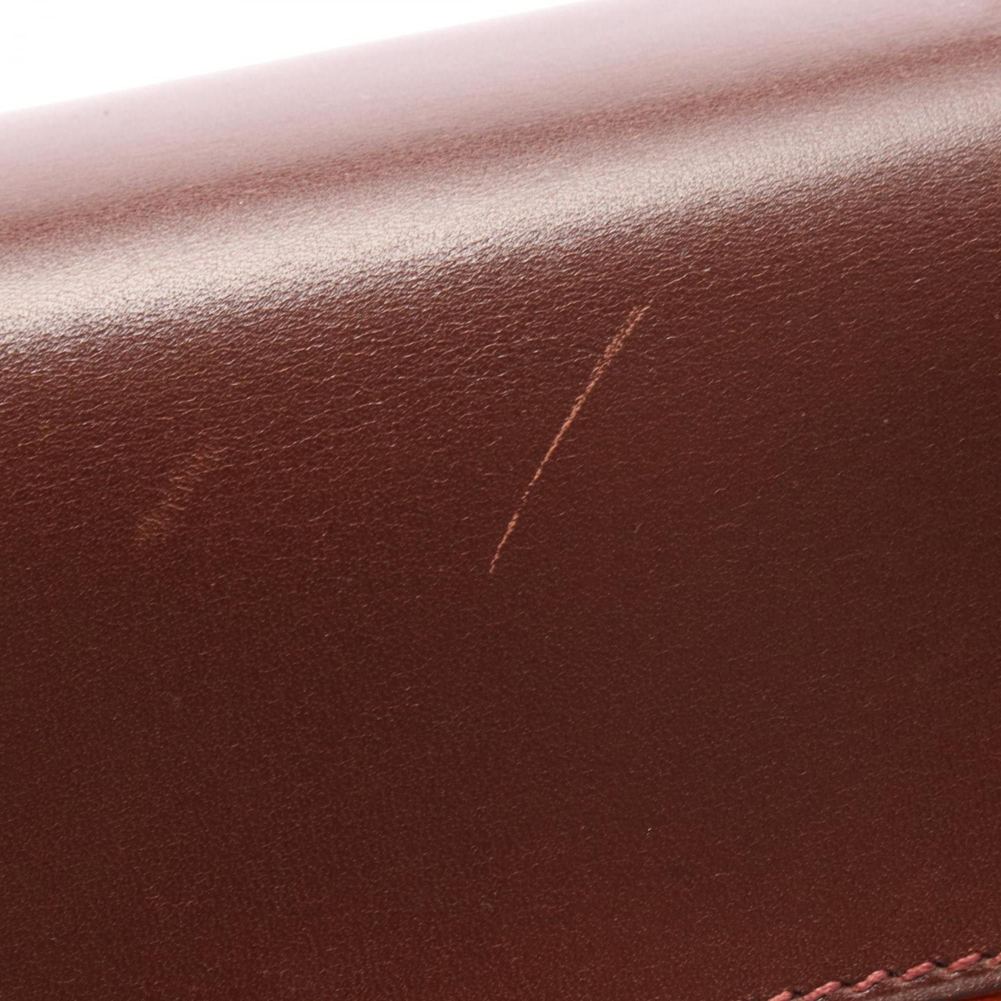 Hermes Hermes Hermès Kelly 28 handbag in calfskin with a Vibrato strap. Available orange, brown, and multicolor. Size ONE SIZE - 9 Thumbnail