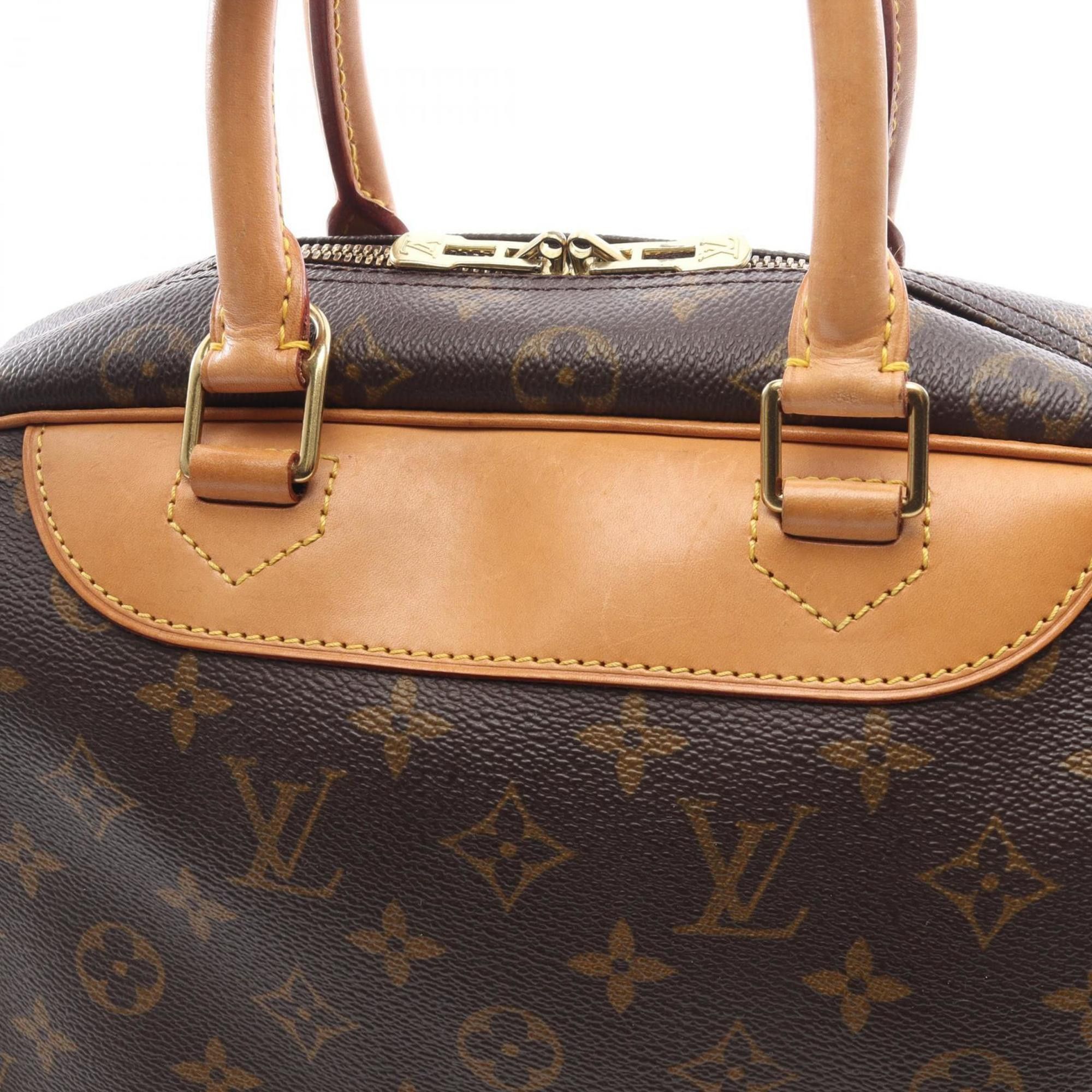 Louis Vuitton Louis Vuitton Deauville Bowling Vanity Handbag, Coated Canvas and Leather, Monogram, Women's, Brown, M47270 Size ONE SIZE - 9 Thumbnail