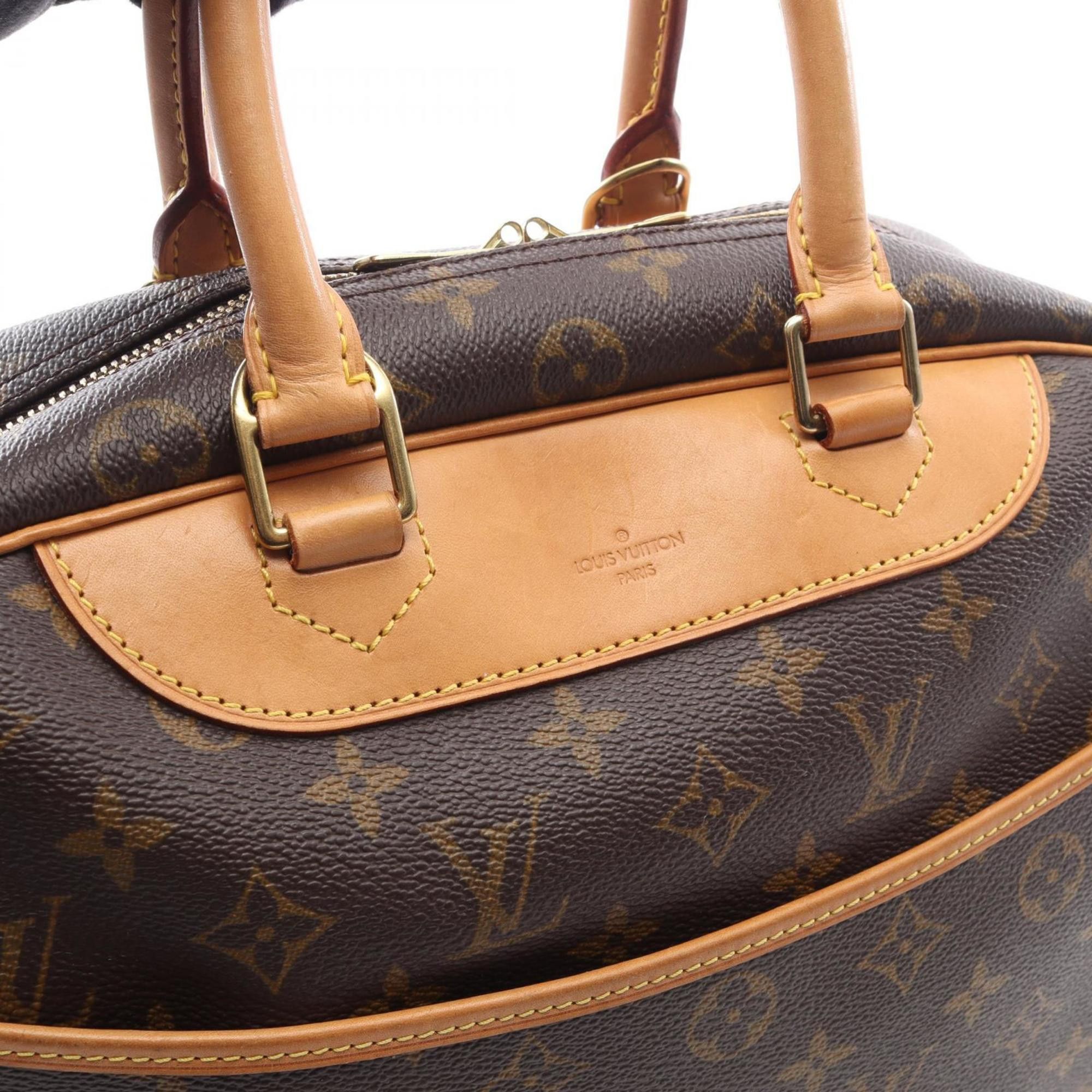 Louis Vuitton Louis Vuitton Deauville Bowling Vanity Handbag, Coated Canvas and Leather, Monogram, Women's, Brown, M47270 Size ONE SIZE - 8 Thumbnail