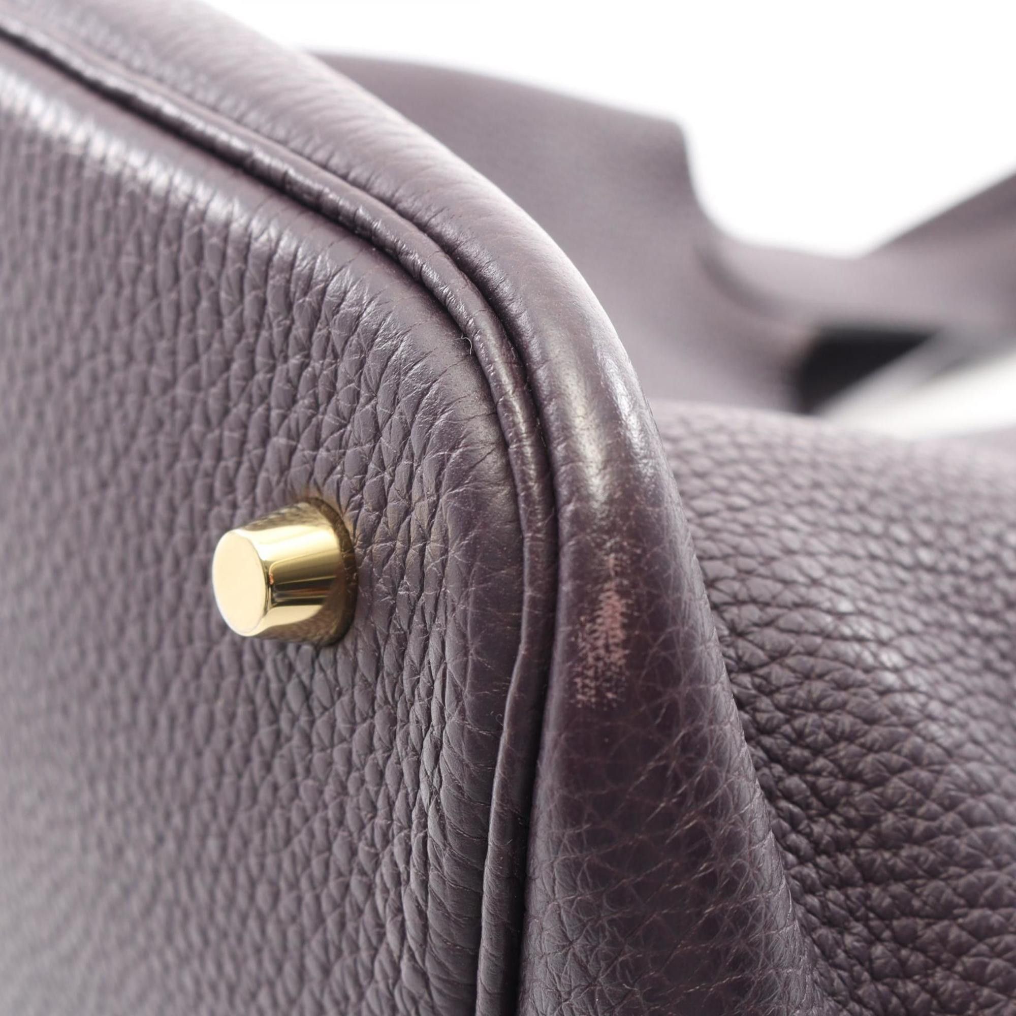 Hermes Hermes Hermès Picotin Lock MM Raisin Handbag, Taurillon Clemence Leather, Women's, Purple Size ONE SIZE - 7 Thumbnail