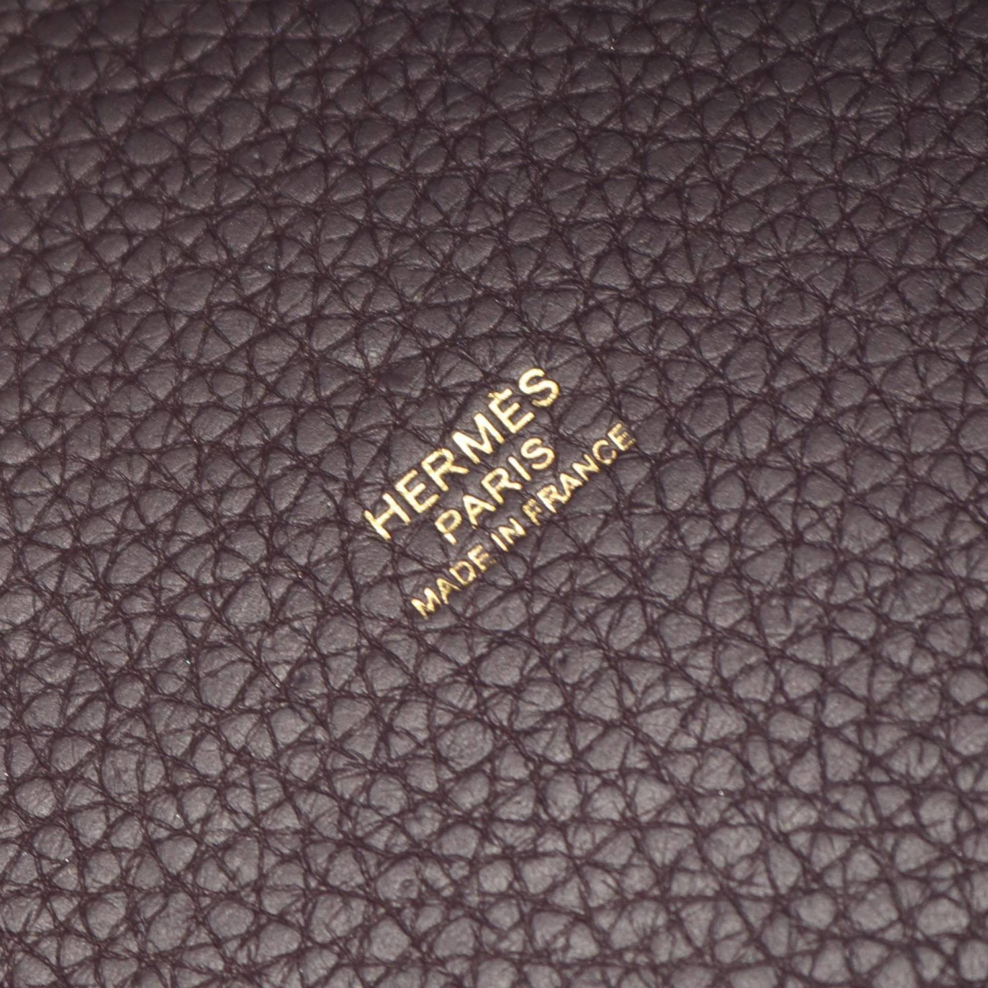 Hermes Hermes Hermès Picotin Lock MM Raisin Handbag, Taurillon Clemence Leather, Women's, Purple Size ONE SIZE - 4 Thumbnail