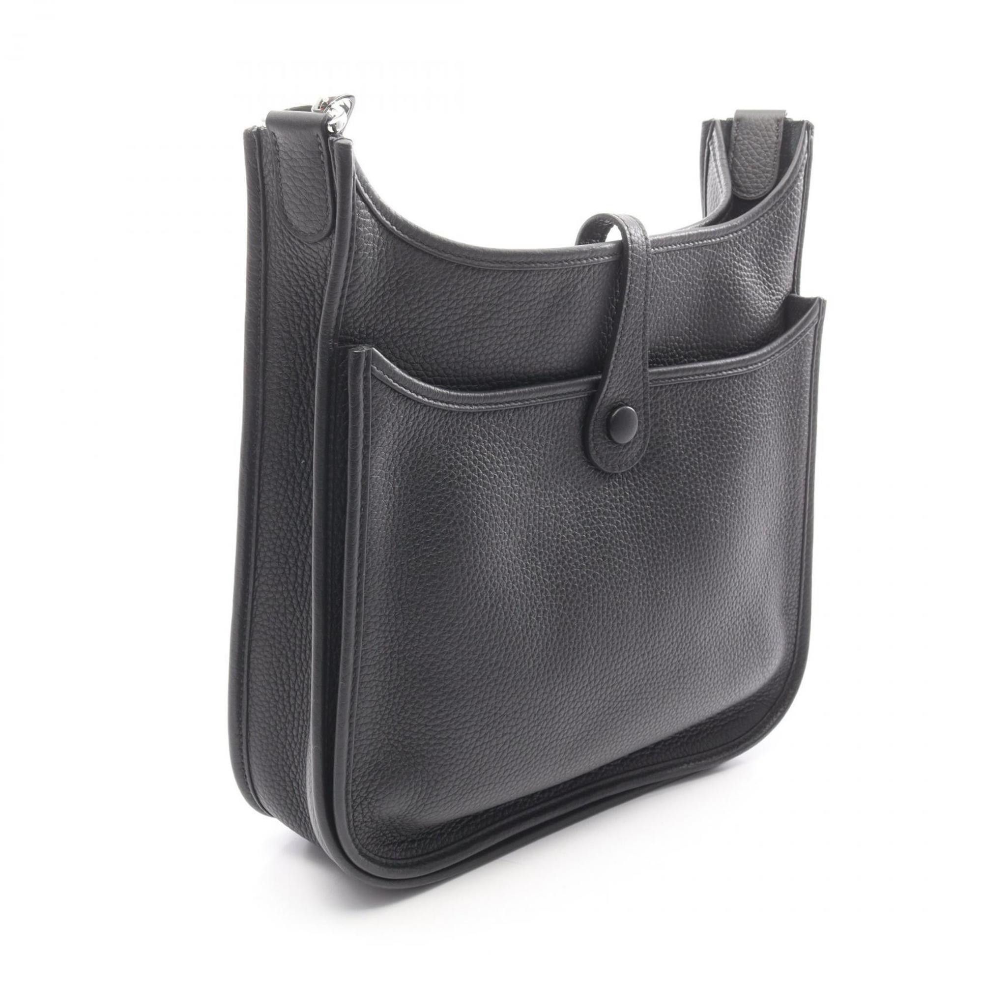 Hermes Hermes Evelyne 3 Trois PM Shoulder Bag Handbag Leather Taurillon Clemence Women's Black Size ONE SIZE - 2 Thumbnail