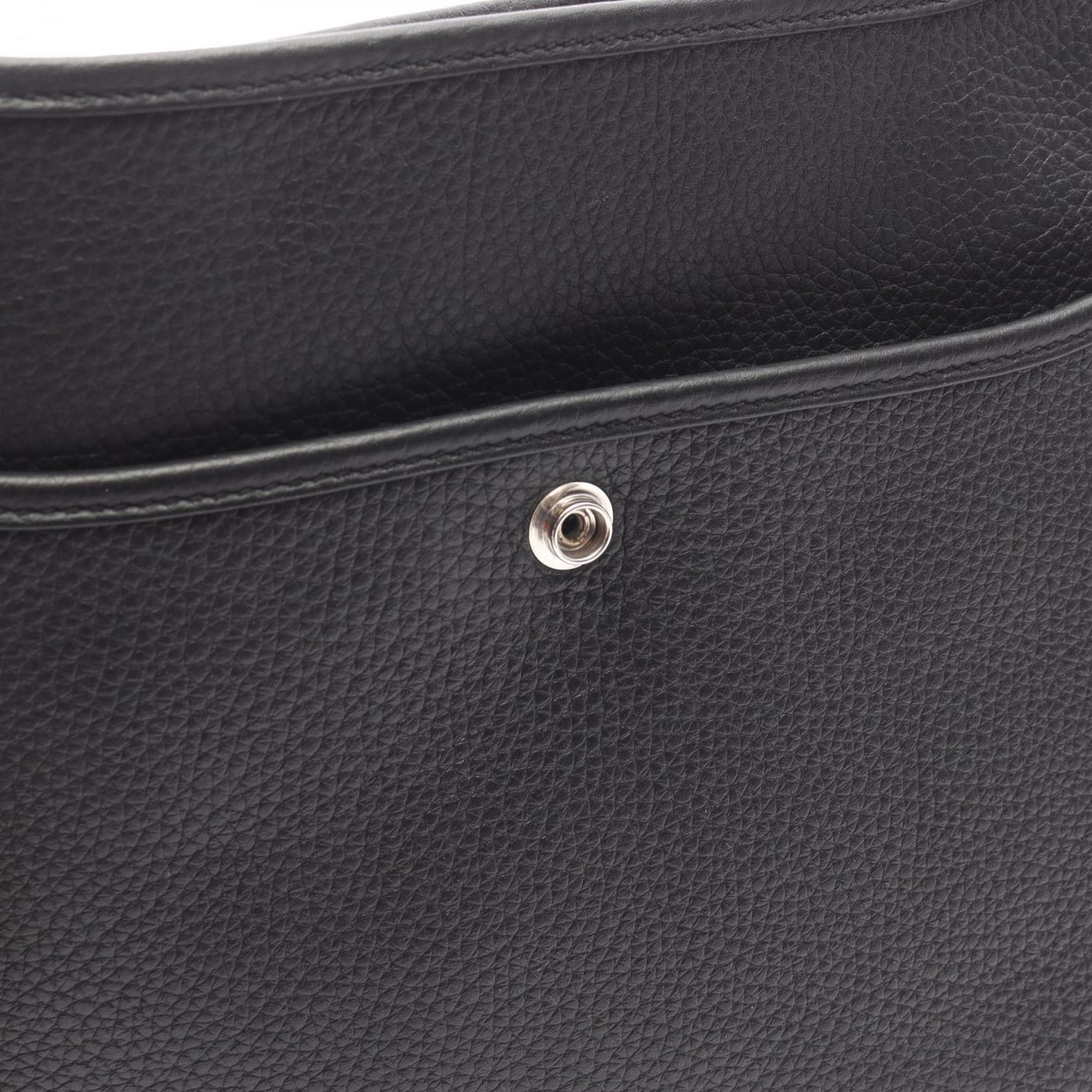 Hermes Hermes Evelyne 3 Trois PM Shoulder Bag Handbag Leather Taurillon Clemence Women's Black Size ONE SIZE - 6 Thumbnail
