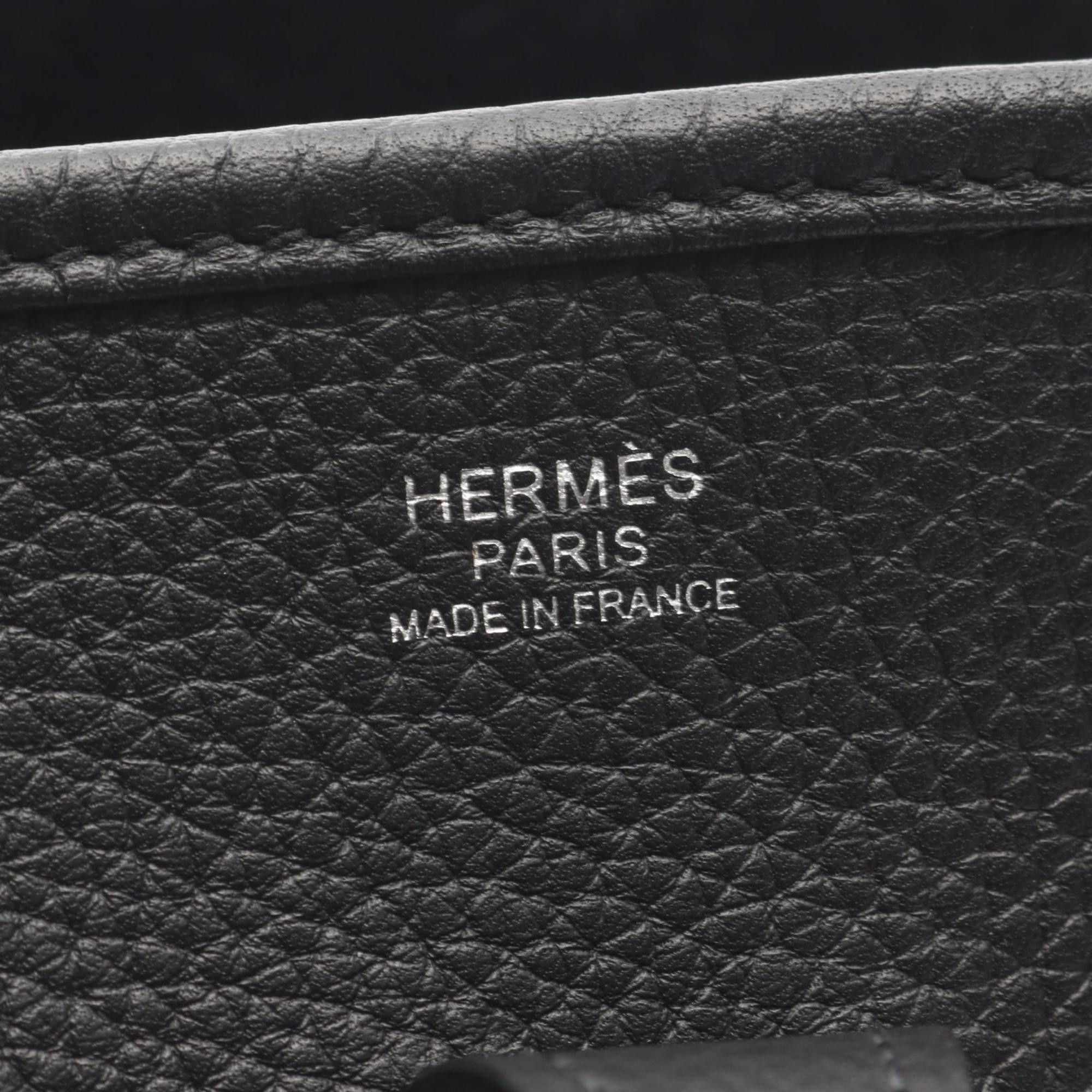 Hermes Hermes Evelyne 3 Trois PM Shoulder Bag Handbag Leather Taurillon Clemence Women's Black Size ONE SIZE - 4 Thumbnail