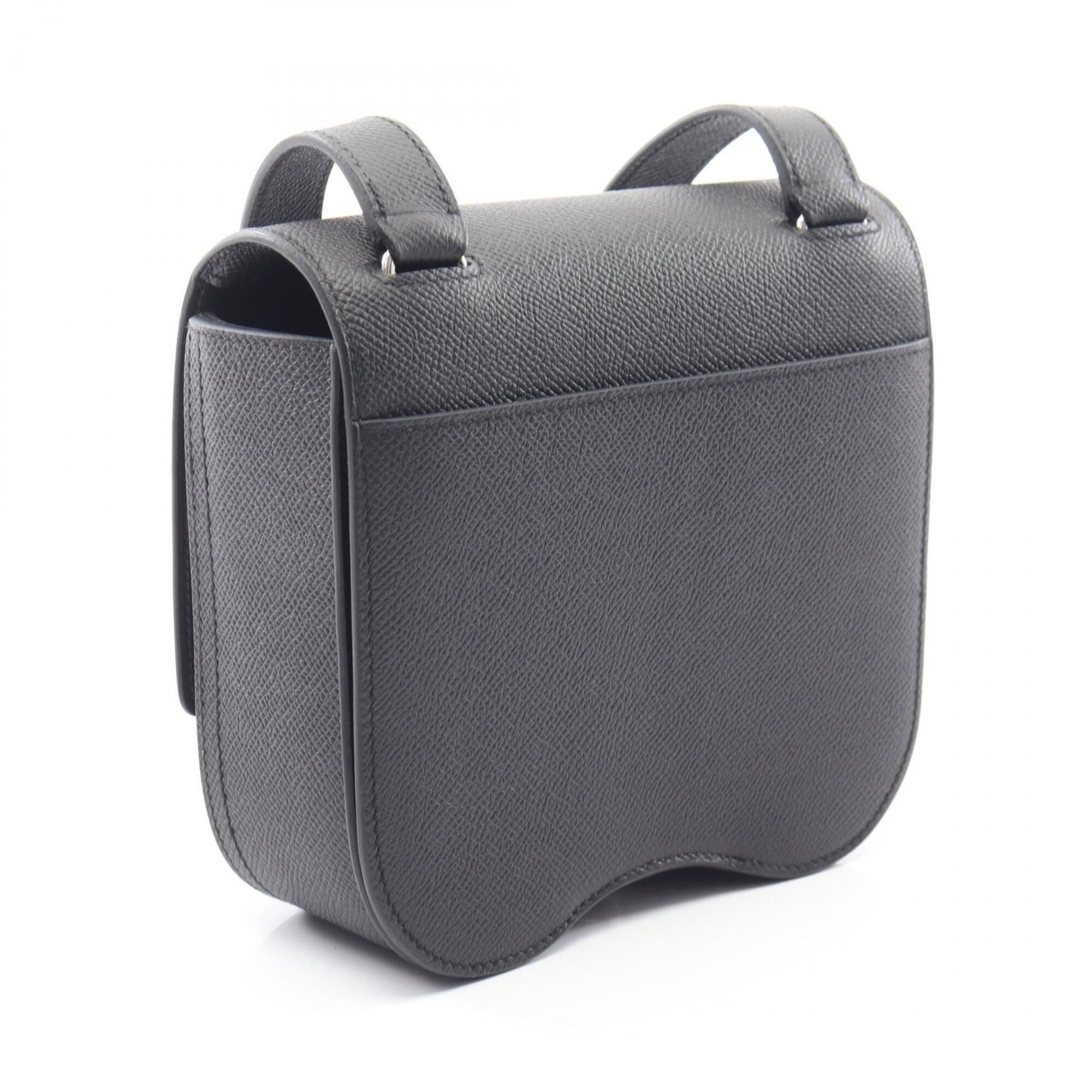 Hermes Hermes Della Cavalleria Mini Shoulder Bag/Handbag, Leather (Veau Epsom), Women's, Black Size ONE SIZE - 2 Thumbnail