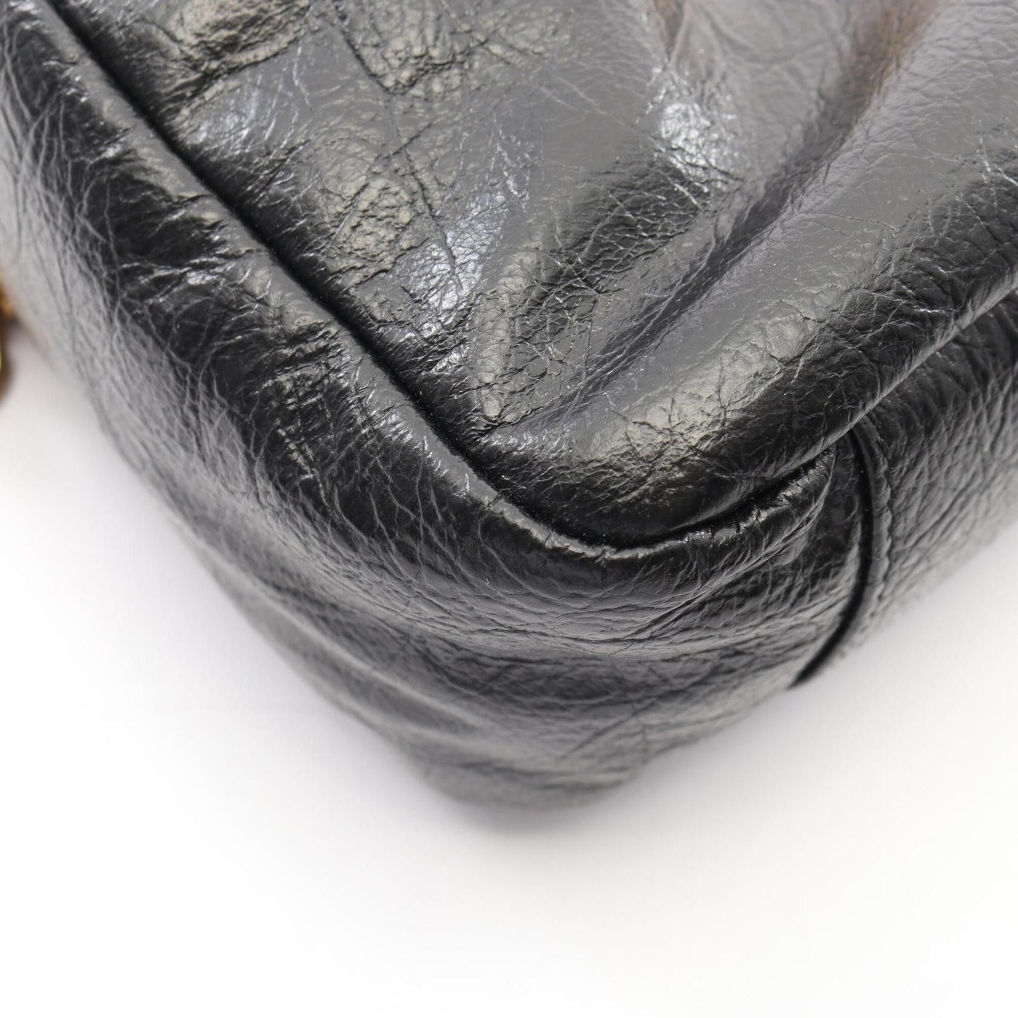 Balenciaga Balenciaga MONACO XS Camera Bag, Shoulder Handbag, Leather, Women's, Black (806459) Size ONE SIZE - 5 Thumbnail
