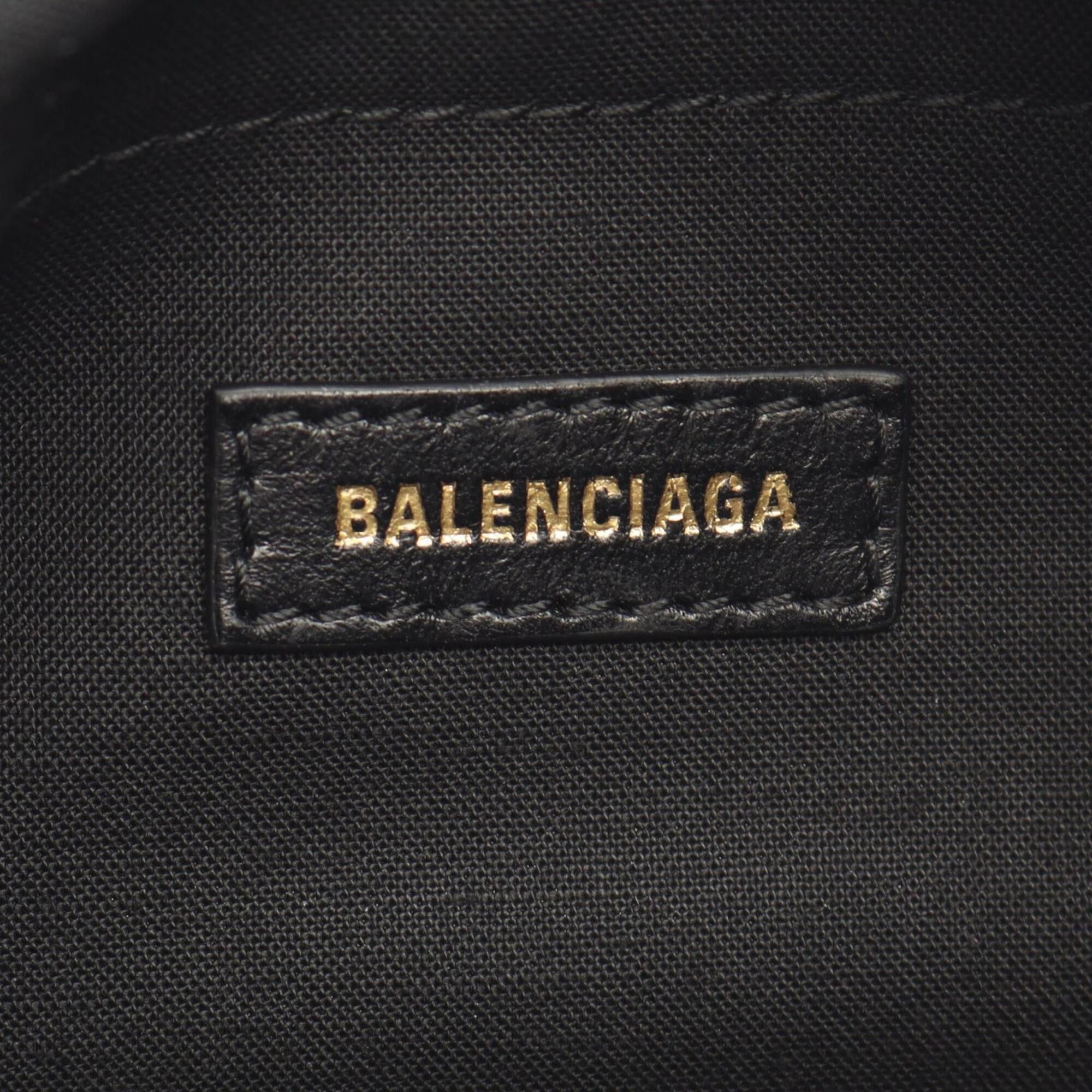 Balenciaga Balenciaga MONACO XS Camera Bag, Shoulder Handbag, Leather, Women's, Black (806459) Size ONE SIZE - 4 Thumbnail