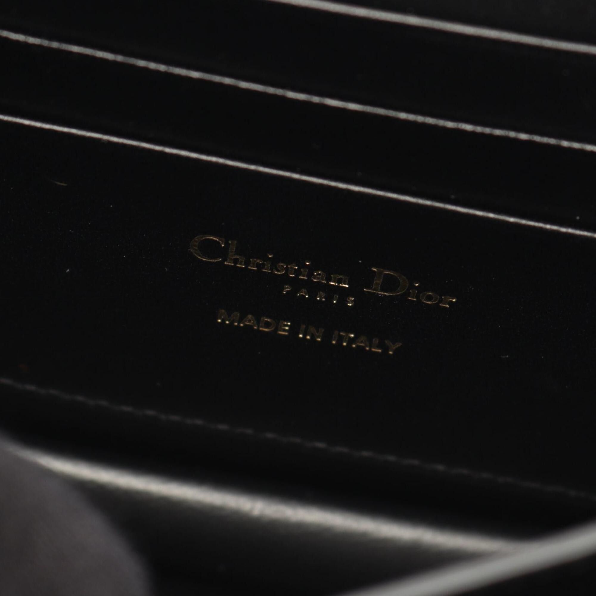 Dior Christian Dior Dior MISS CARO Mini Bag Macro Cannage Shoulder Handbag Leather Women's Black S5169UDAX Size ONE SIZE - 4 Thumbnail