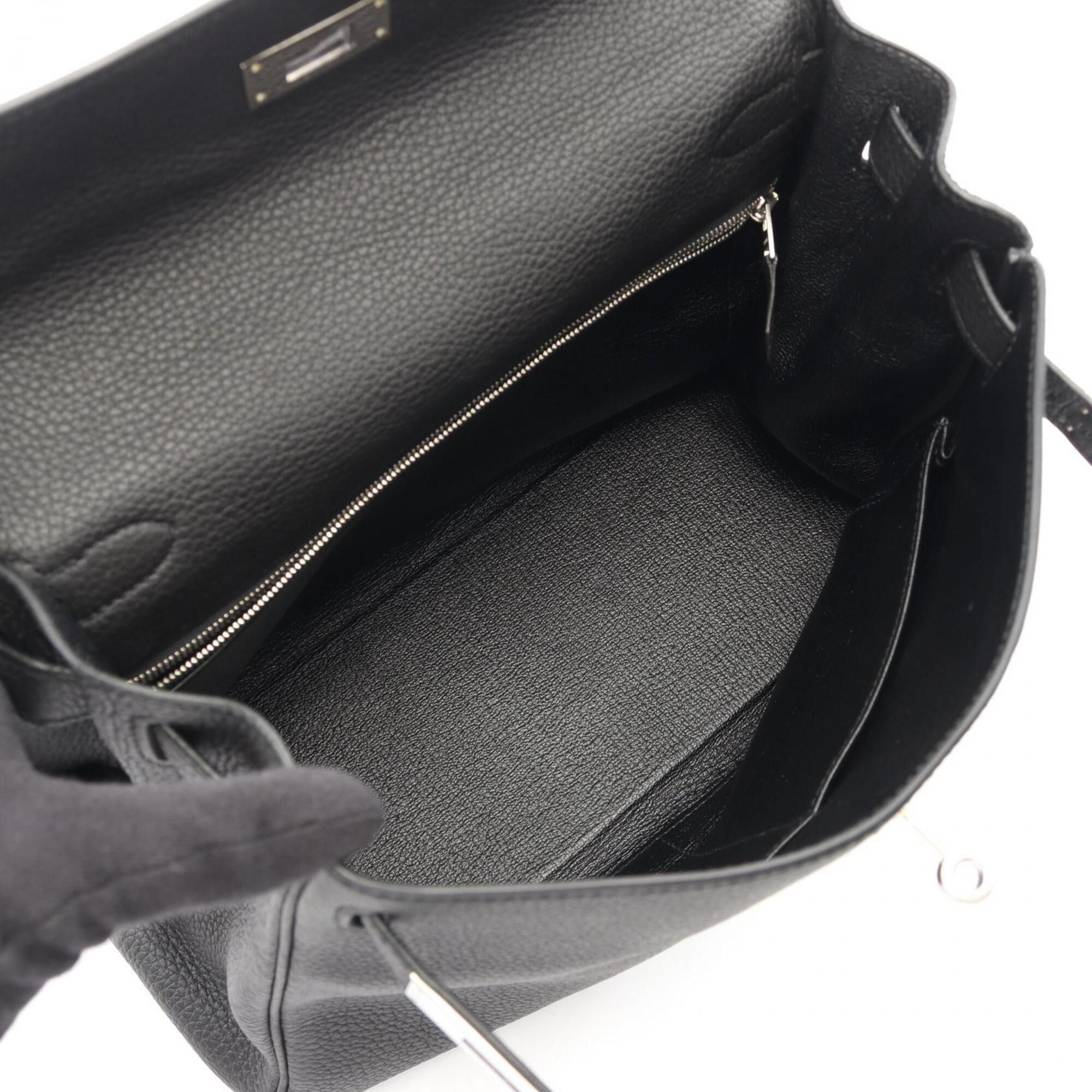 Hermes Hermes Kelly 28, 2-way handbag, leather, Togo black. Size ONE SIZE - 3 Thumbnail