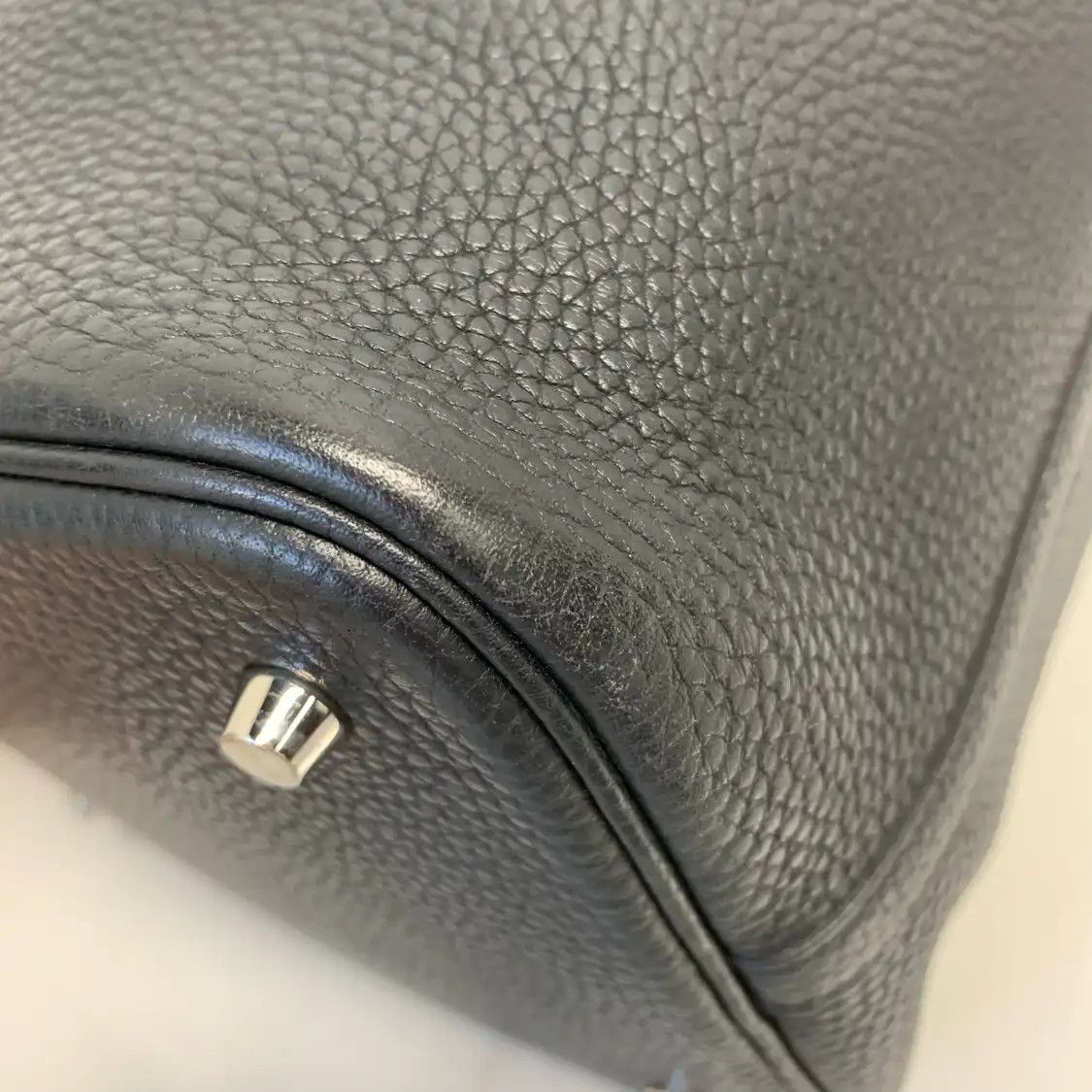 Hermes Hermes Picotin Lock 22 black Clemence cowhide leather picotin shoulder bag silve Size ONE SIZE - 10 Thumbnail