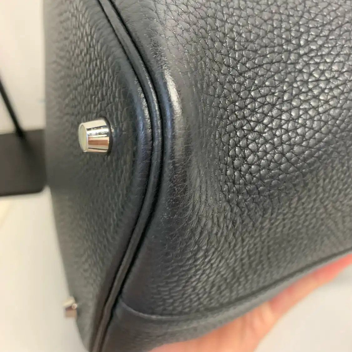 Hermes Hermes Picotin Lock 22 black Clemence cowhide leather picotin shoulder bag silve Size ONE SIZE - 9 Thumbnail