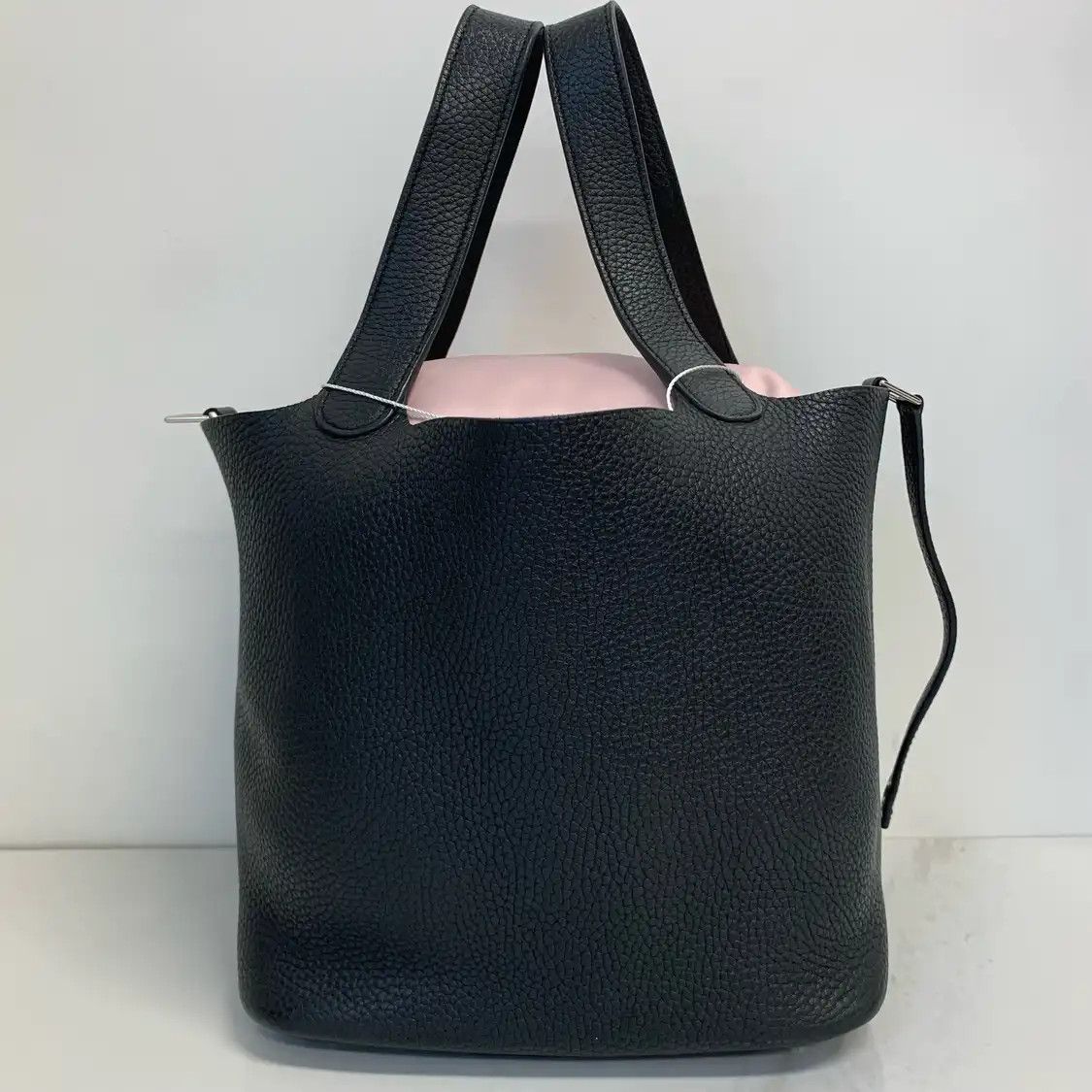 Hermes Hermes Picotin Lock 22 black Clemence cowhide leather picotin shoulder bag silve Size ONE SIZE - 4 Thumbnail