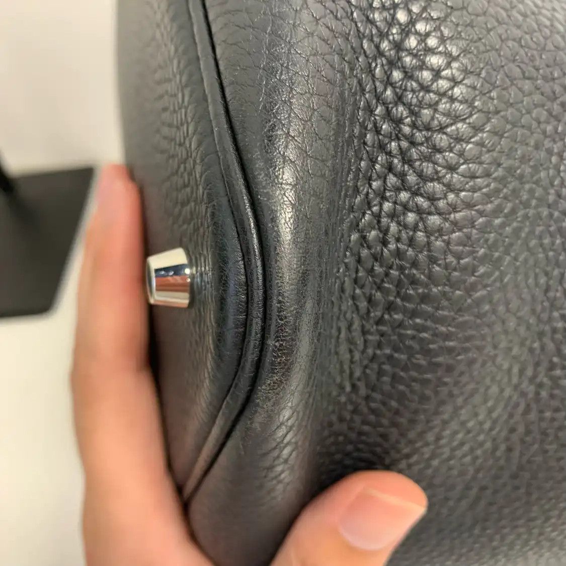 Hermes Hermes Picotin Lock 22 black Clemence cowhide leather picotin shoulder bag silve Size ONE SIZE - 11 Thumbnail