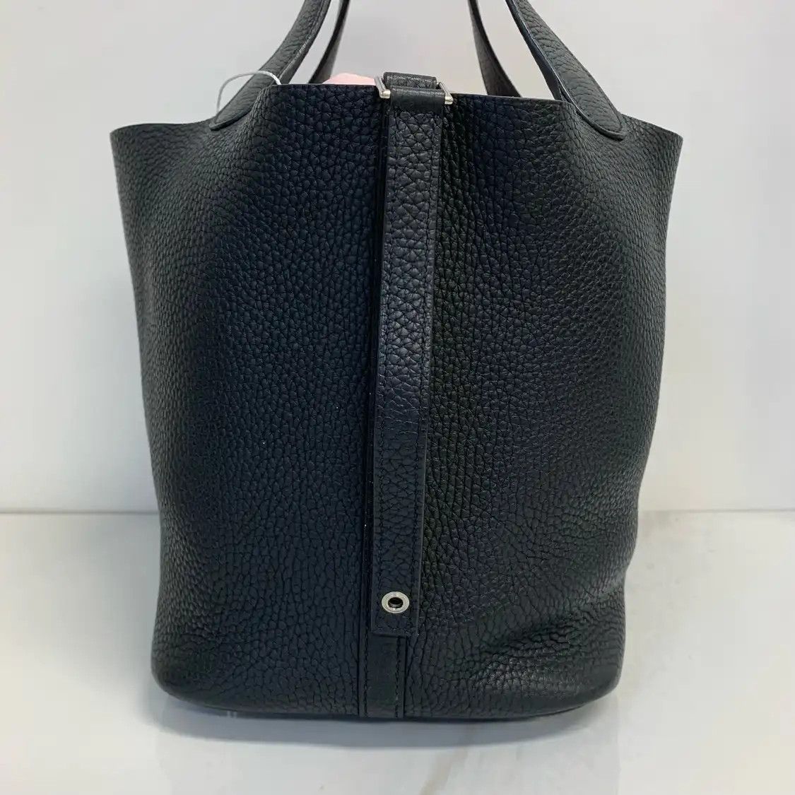 Hermes Hermes Picotin Lock 22 black Clemence cowhide leather picotin shoulder bag silve Size ONE SIZE - 3 Thumbnail