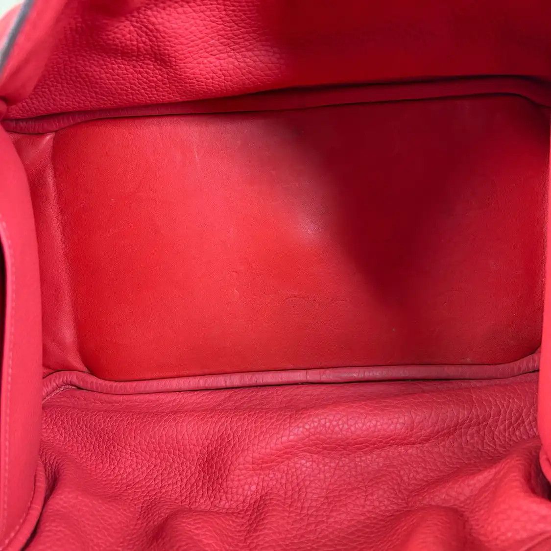 Hermes Hermes Lindy 34 coral red Clemence cowhide leather Lindy bag shoulder bag silver Size ONE SIZE - 3 Thumbnail