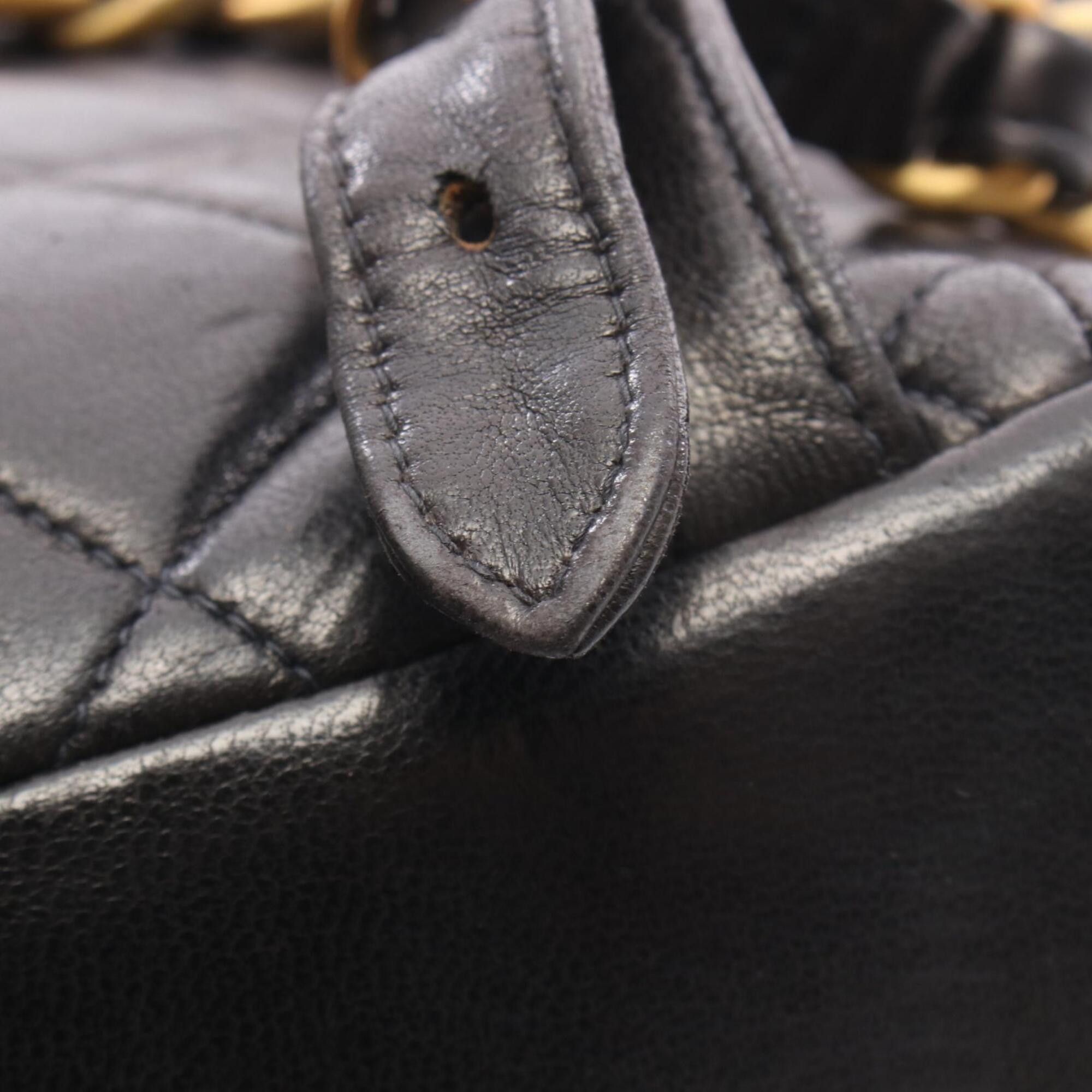 Chanel Chanel Matelassé Backpack/Handbag, Lambskin Leather, Women's, Black Size ONE SIZE - 10 Thumbnail