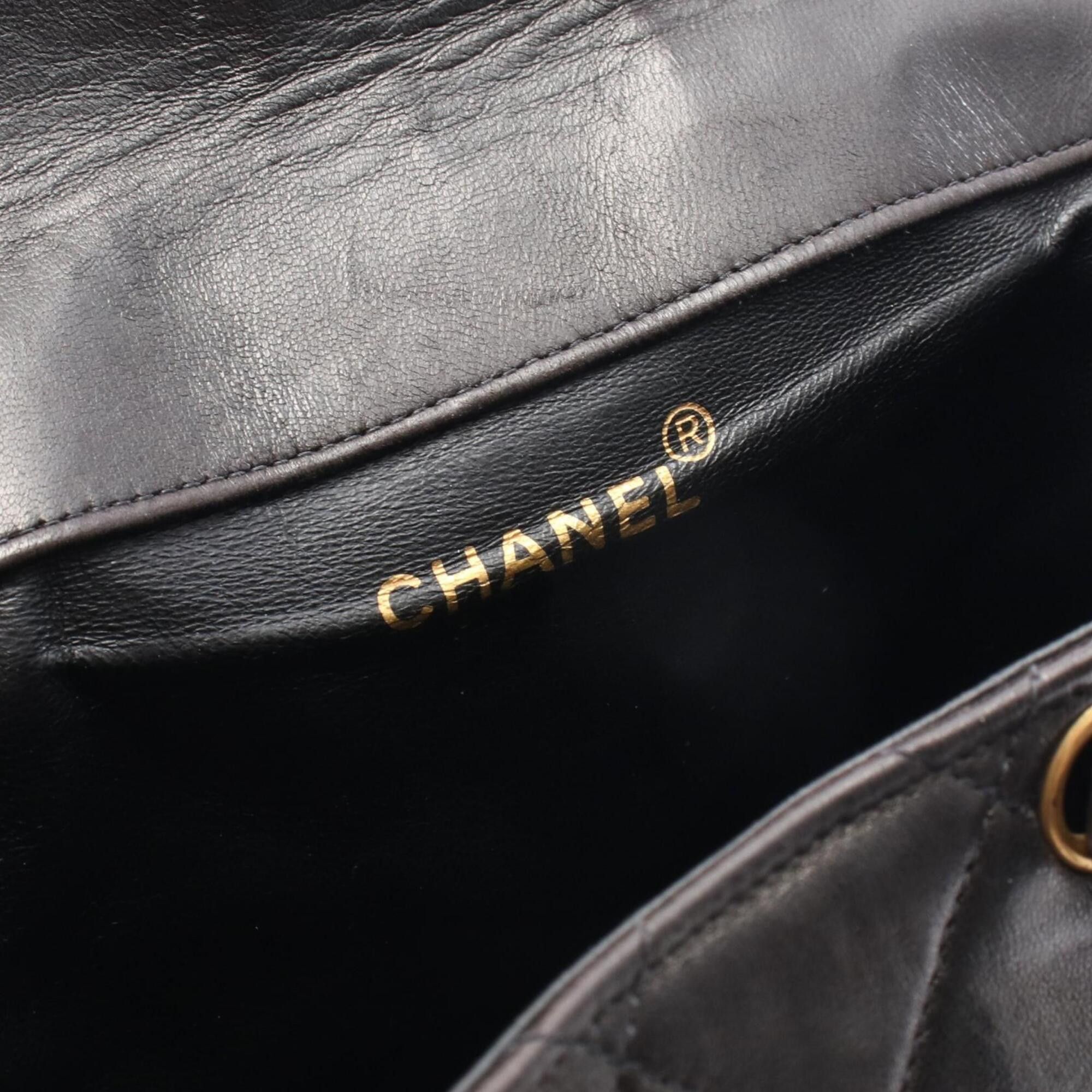 Chanel Chanel Matelassé Backpack/Handbag, Lambskin Leather, Women's, Black Size ONE SIZE - 4 Thumbnail
