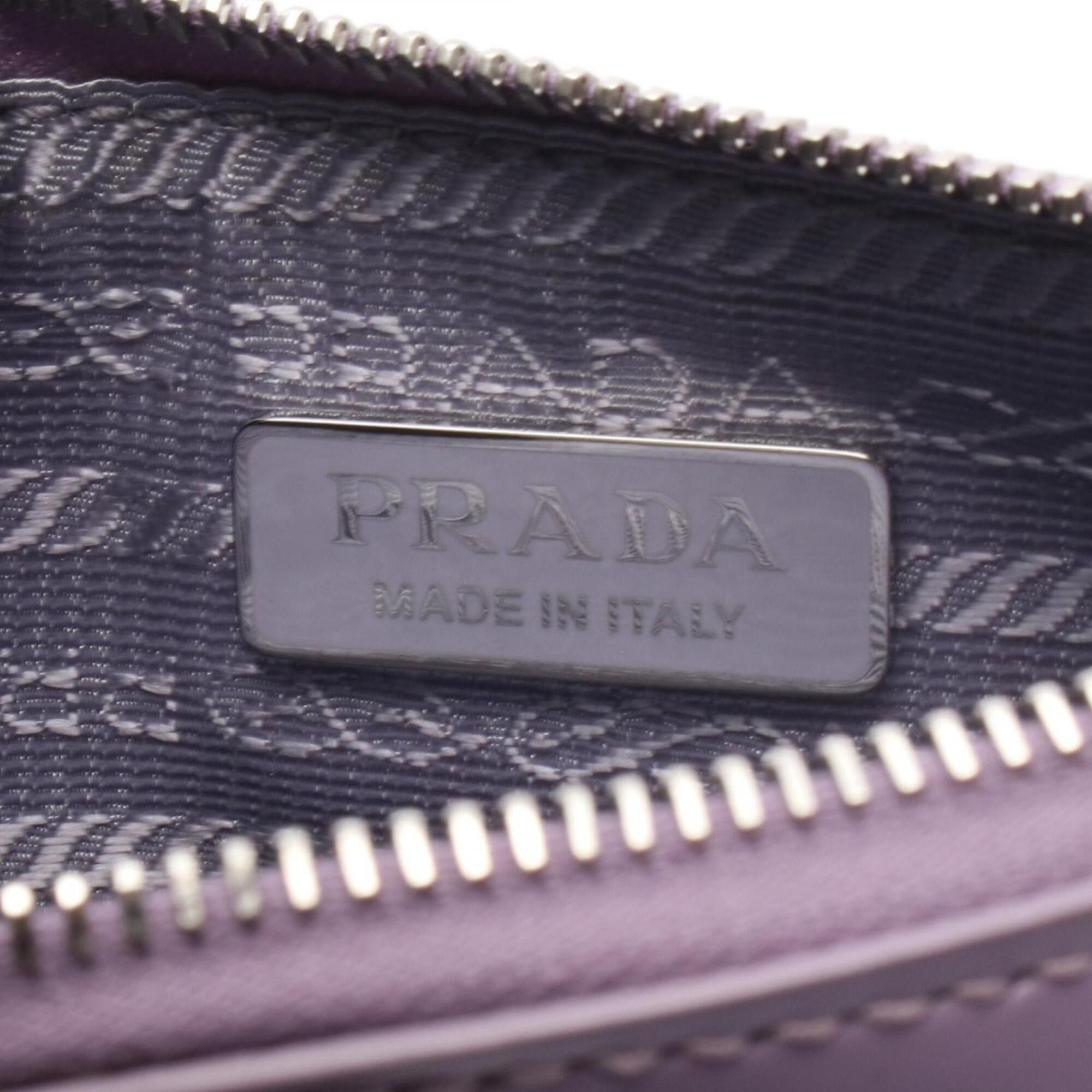 Prada Prada RETE PAILLETTES Sequin Tote Bag Handbag Leather Mesh Women's Purple 1BG417 Size ONE SIZE - 4 Thumbnail