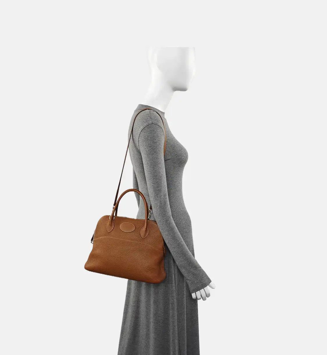 Hermes Hermes Bolide 31 Gold Brown Clemence cowhide leather shoulder bag handbag silver Size ONE SIZE - 2 Thumbnail